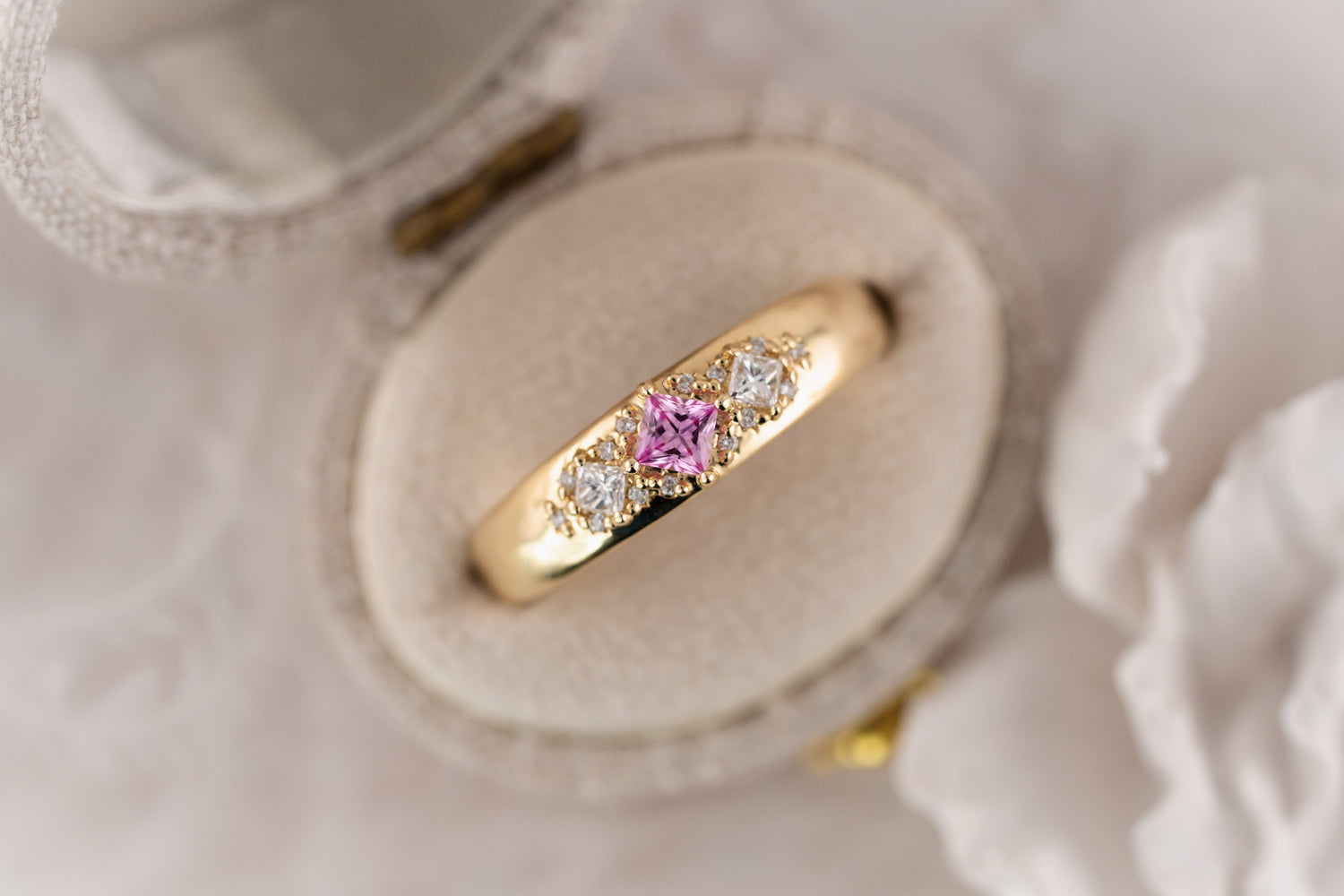 The Astral Ring | Princess Cut - Lavender Creek Gems