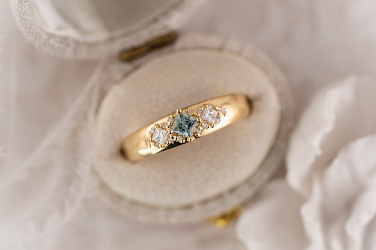 The Astral Ring | Princess Cut - Lavender Creek Gems