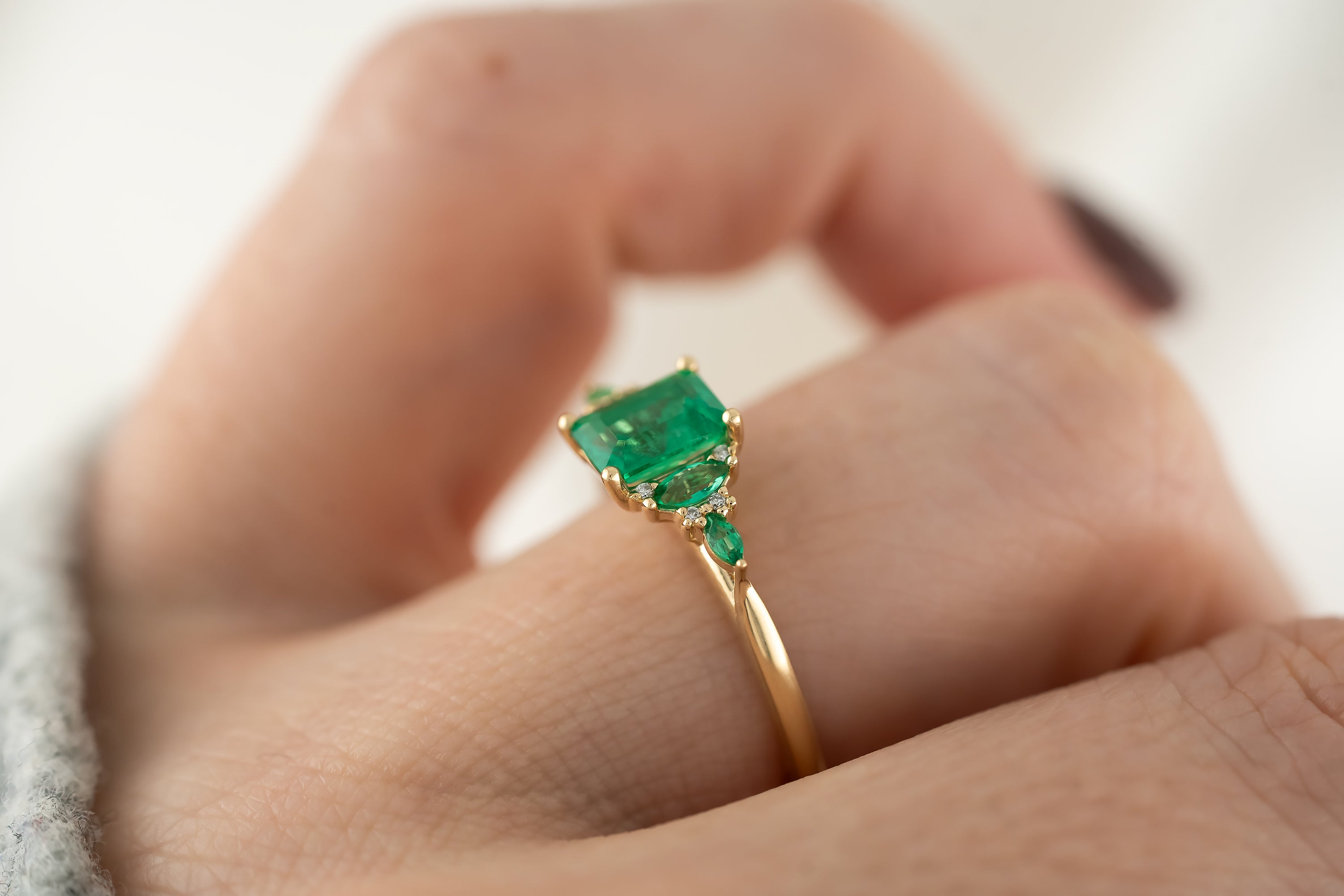 The Maeve Ring | Emerald - Lavender Creek Gems