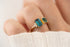 The Tula Blue + Green Tourmaline Ring - Lavender Creek Gems