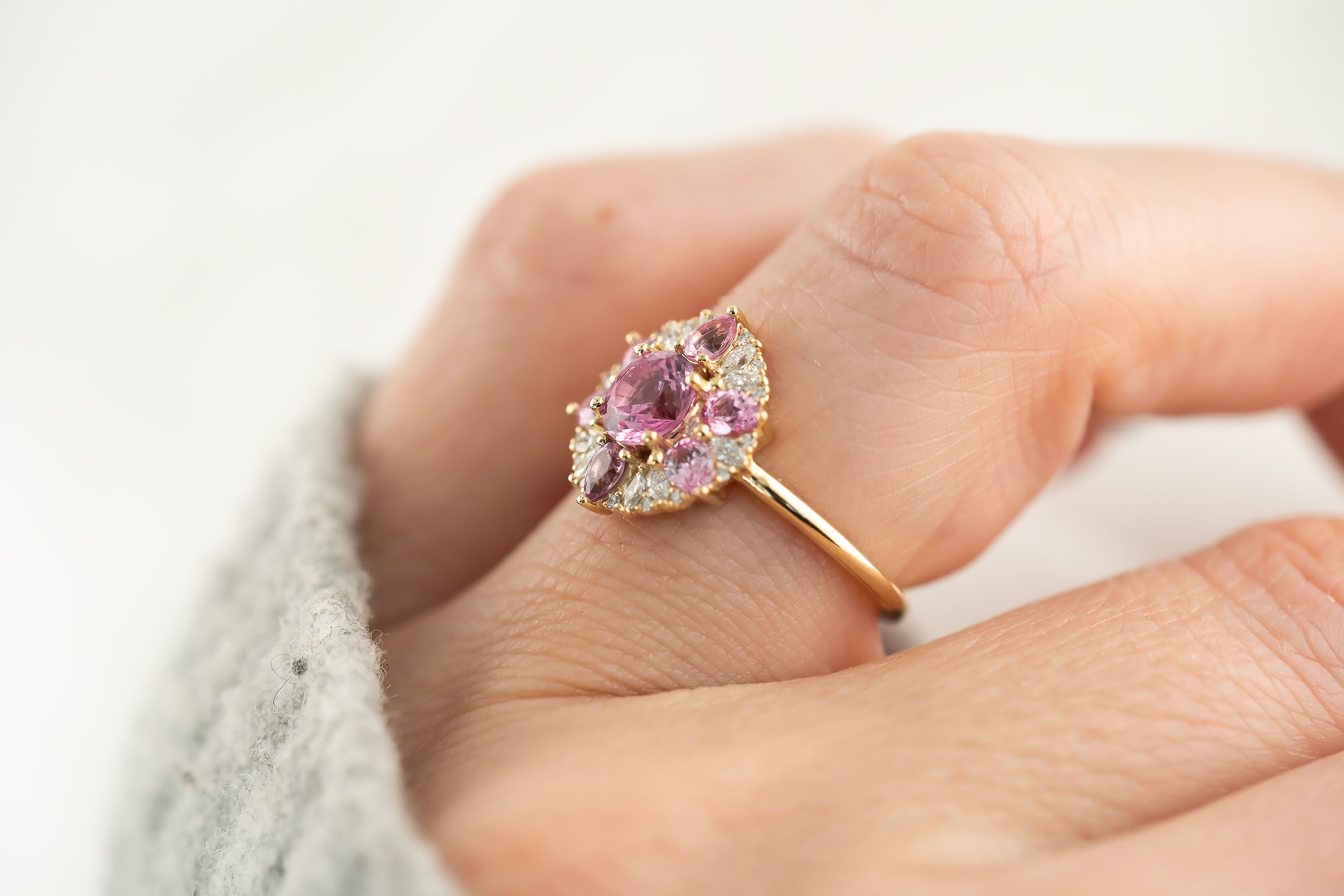 The Marigold Ring | Pink Sapphire - Lavender Creek Gems