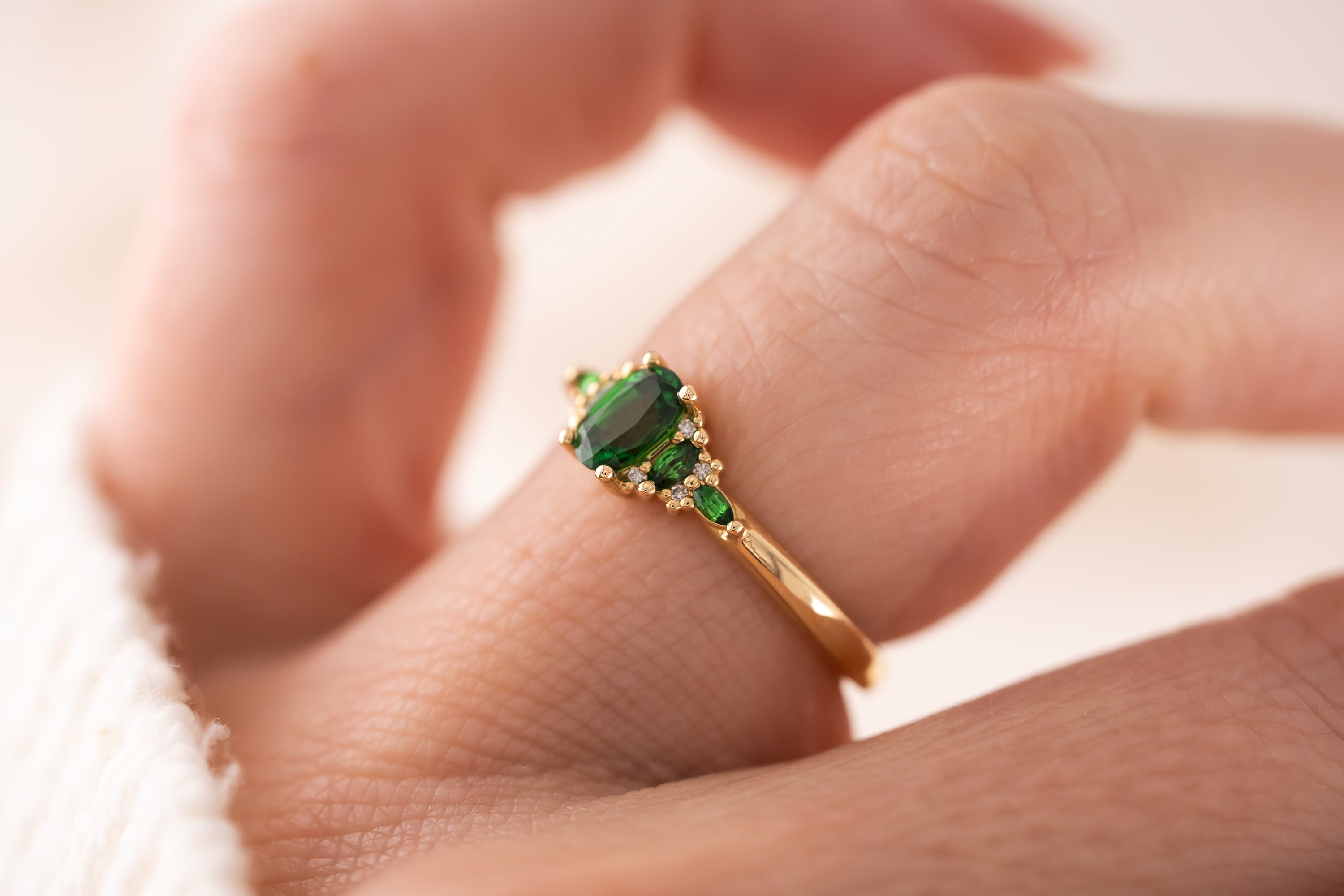 The Mini Maeve Ring | Tsavorite Garnet - Lavender Creek Gems