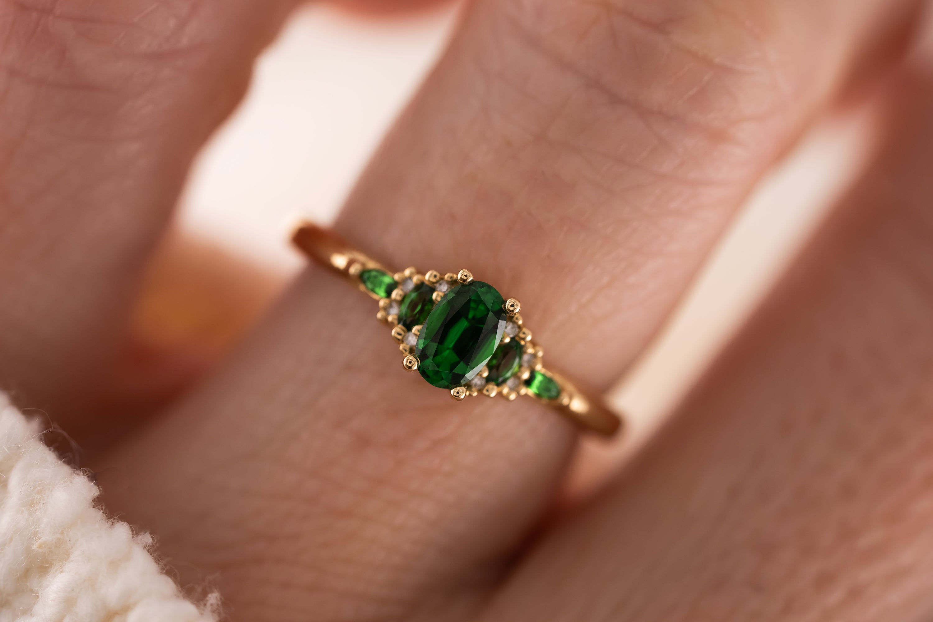 The Mini Maeve Ring | Tsavorite Garnet - Lavender Creek Gems