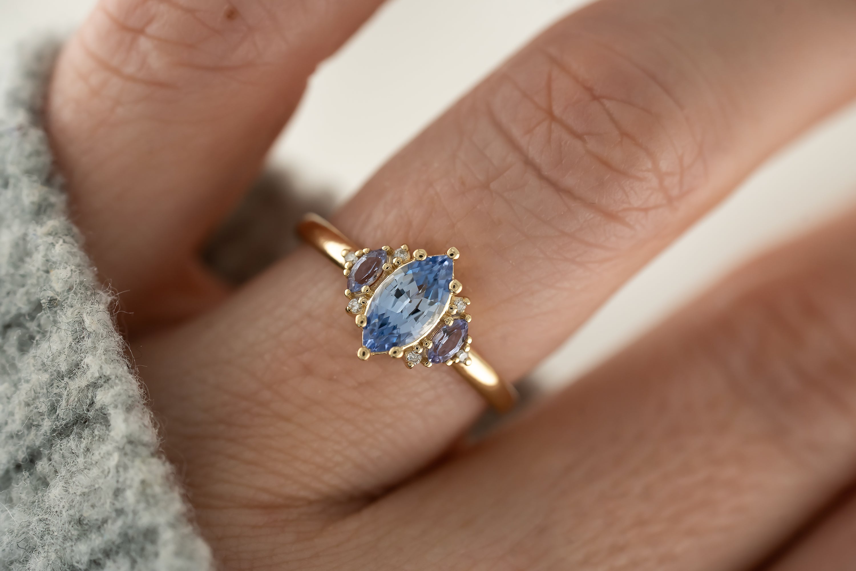 The Maren Ring | Blue/Purple Sapphire - Lavender Creek Gems