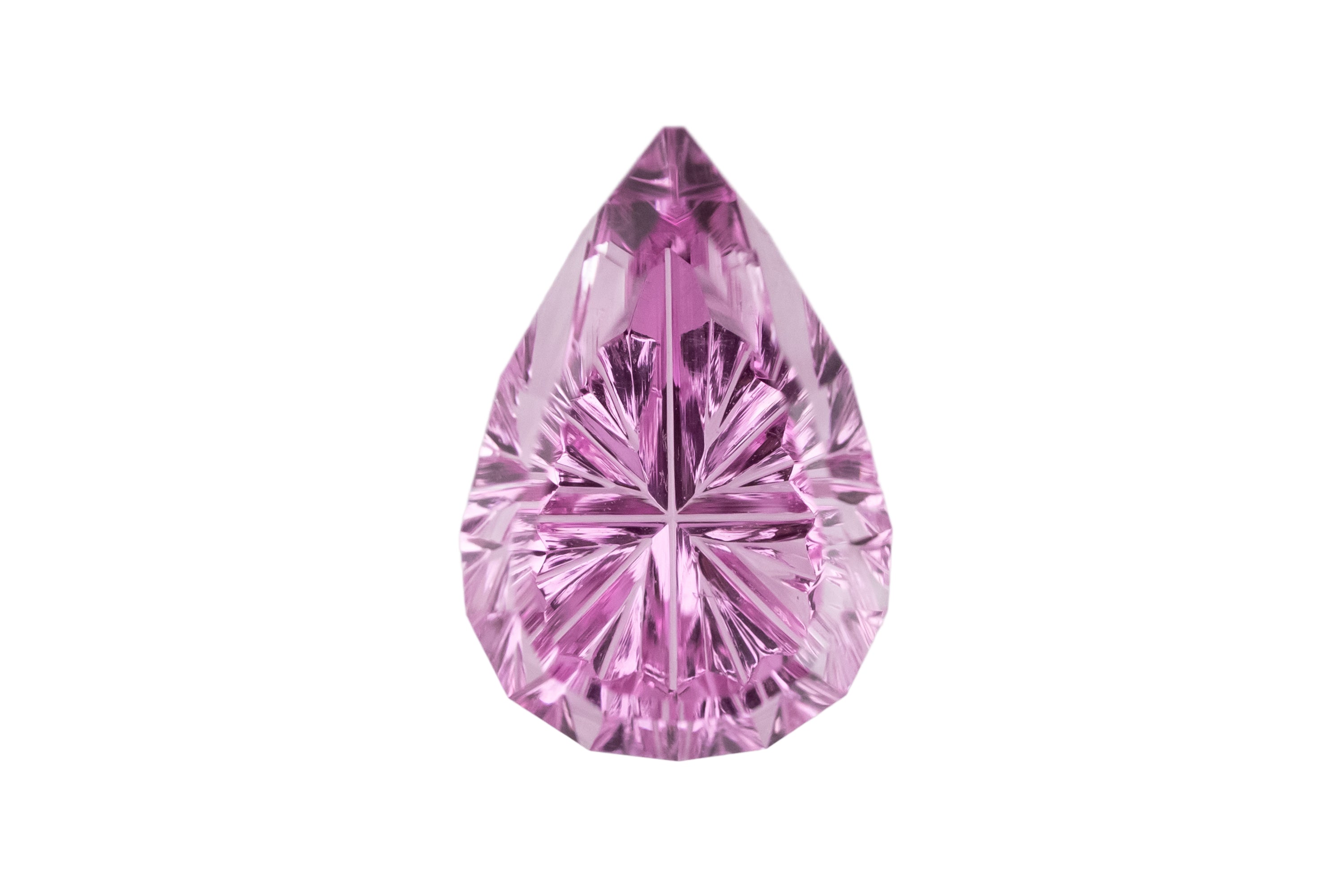 3.01 CT Pear Starbrite™ Cut Pink Sapphire - Lavender Creek Gems