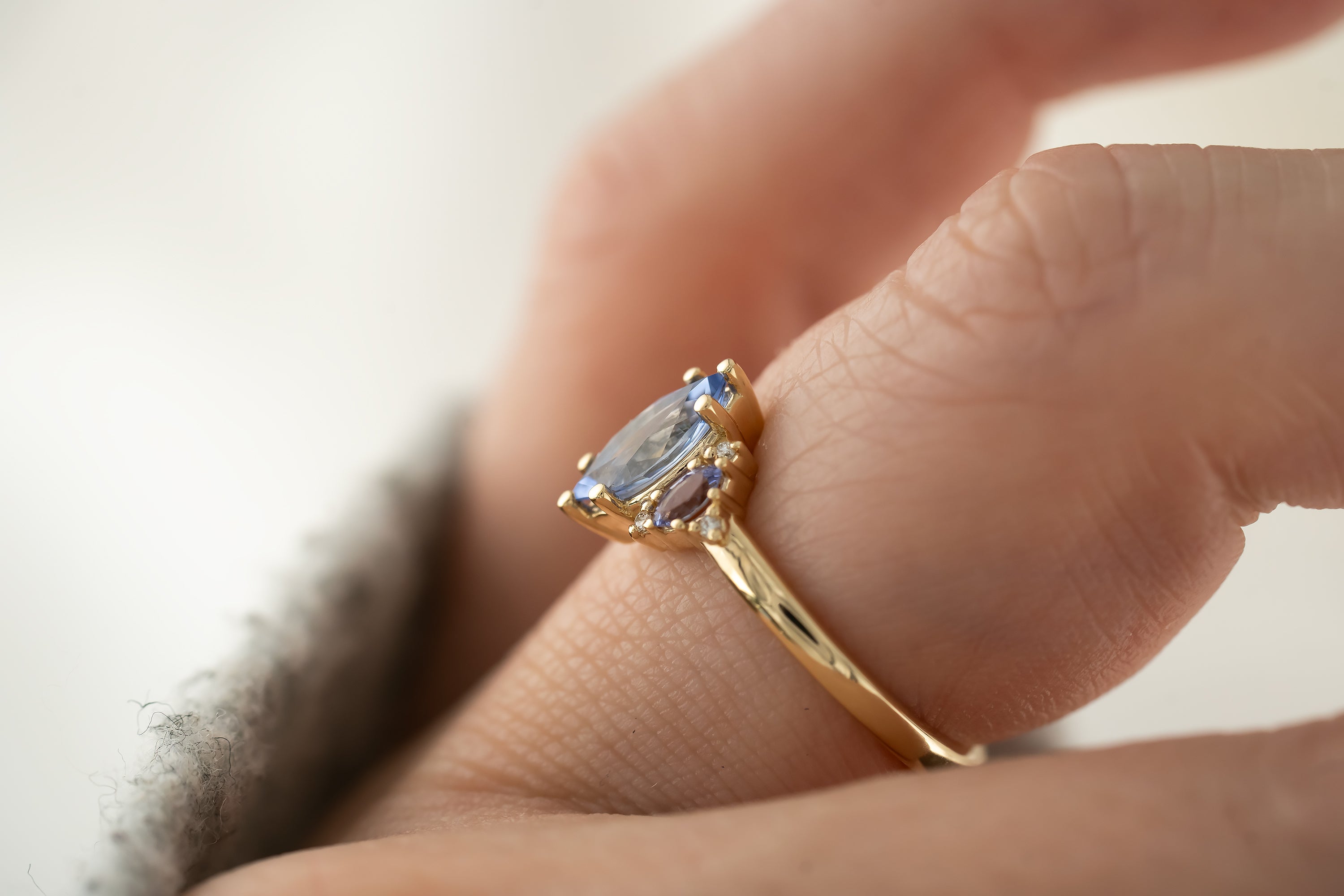 The Maren Ring | Blue/Purple Sapphire - Lavender Creek Gems