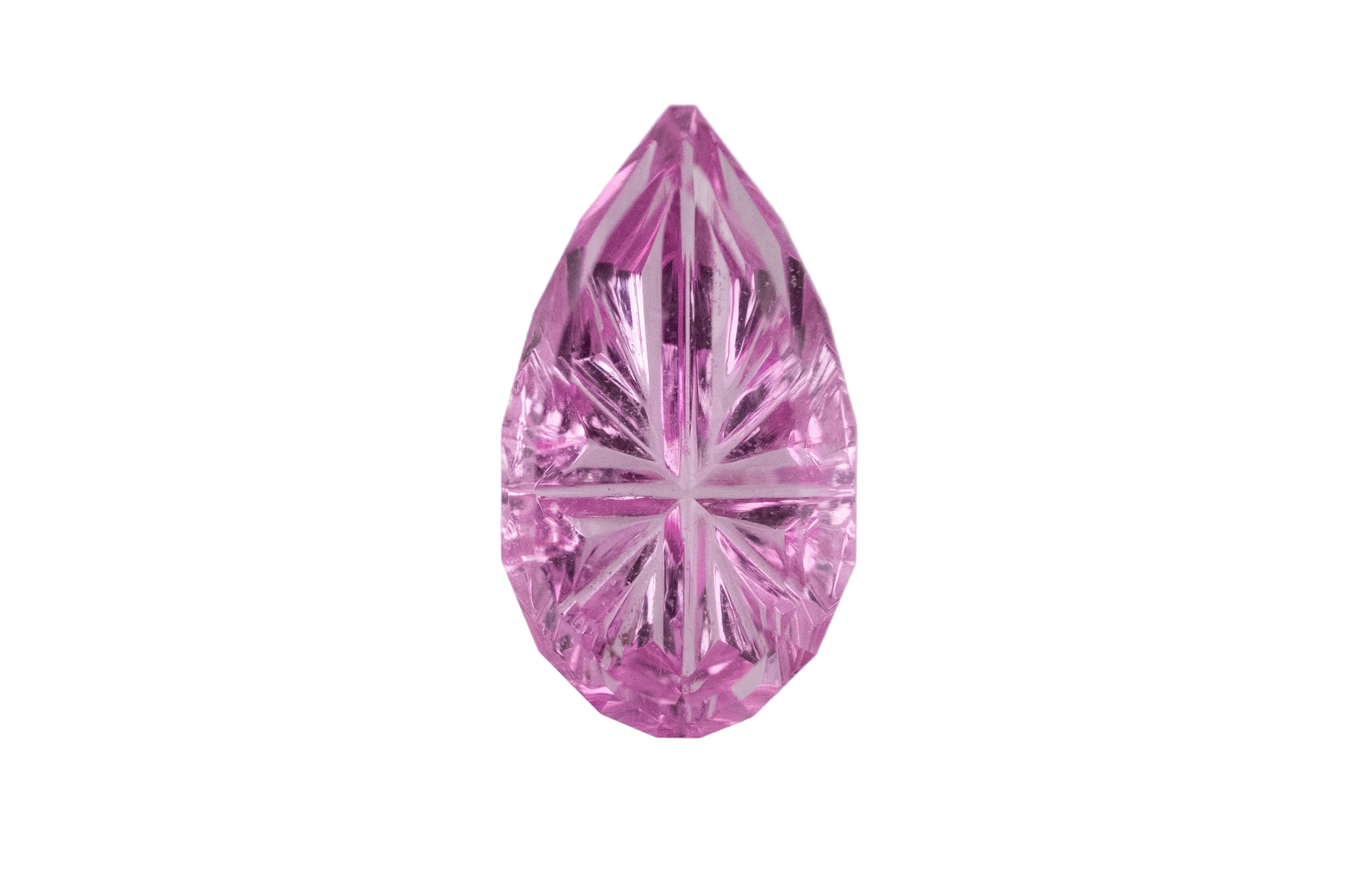 0.97 CT Pear Starbrite™ Cut Pink Sapphire - Lavender Creek Gems