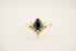 The Aurora - 1.33 CT Pear Teal Sapphire Ring - Lavender Creek Gems