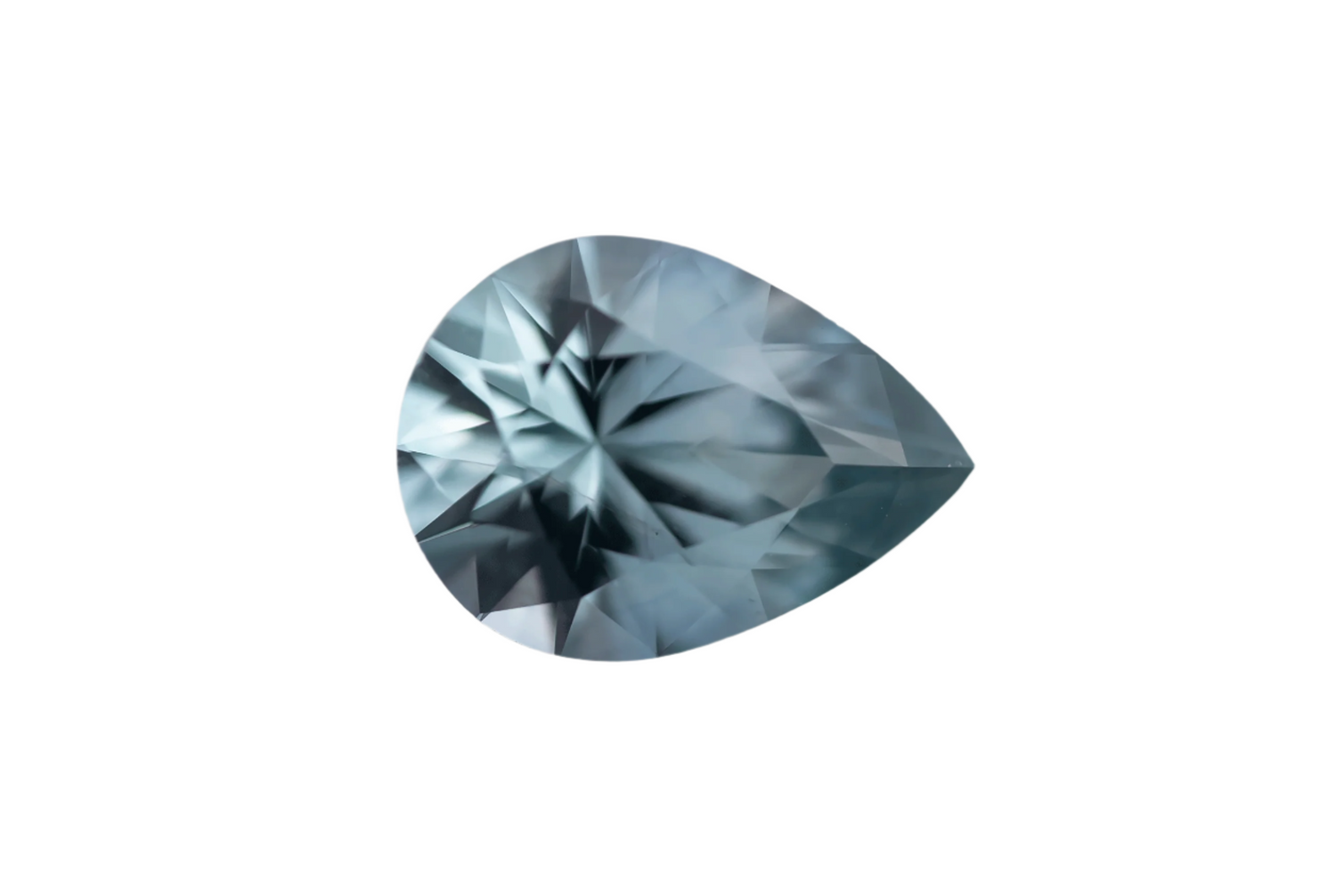 1.03 CT Pear Cut Blue Montana Sapphire - Lavender Creek Gems