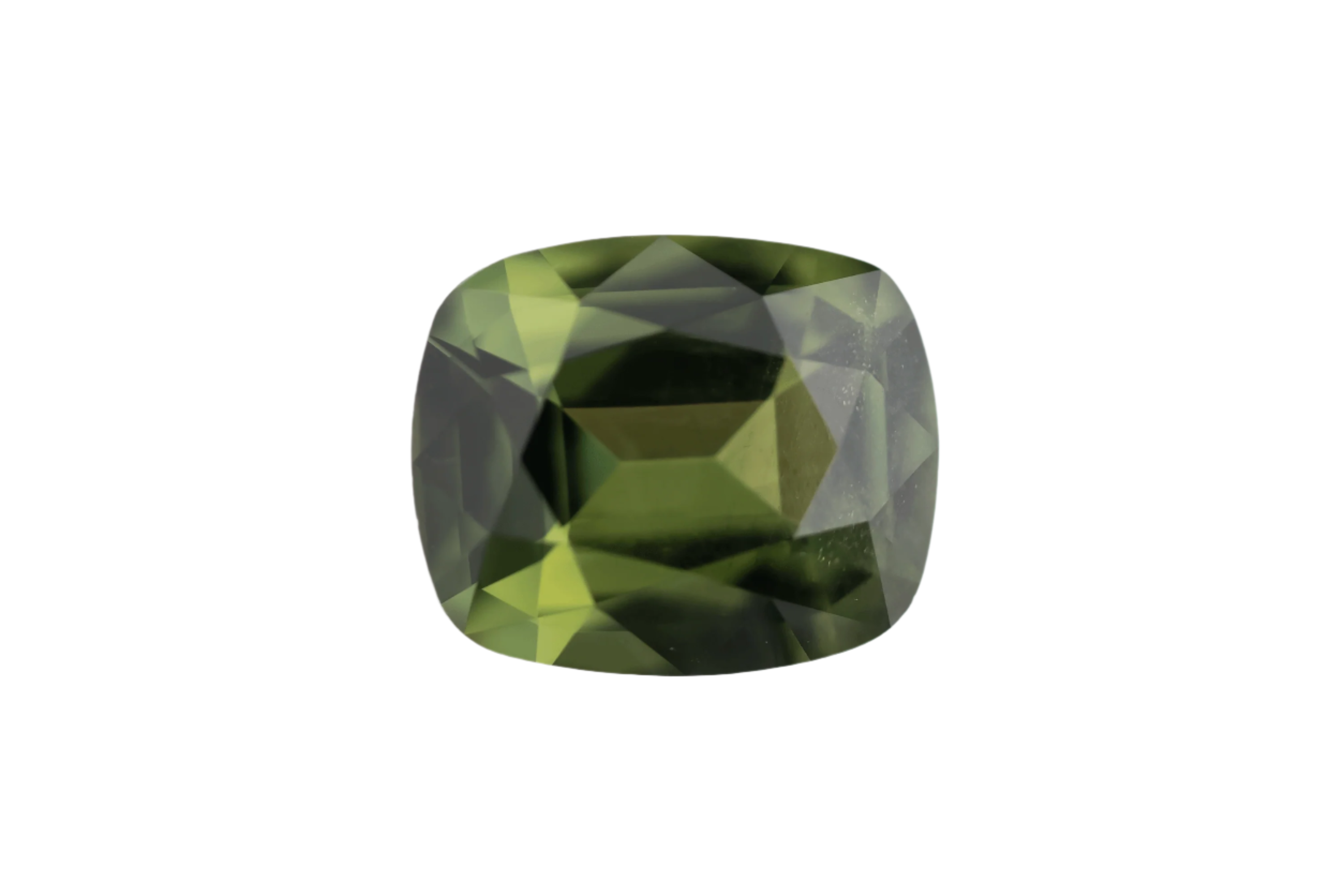 2.18 CT Cushion Cut Green Australian Sapphire - Lavender Creek Gems