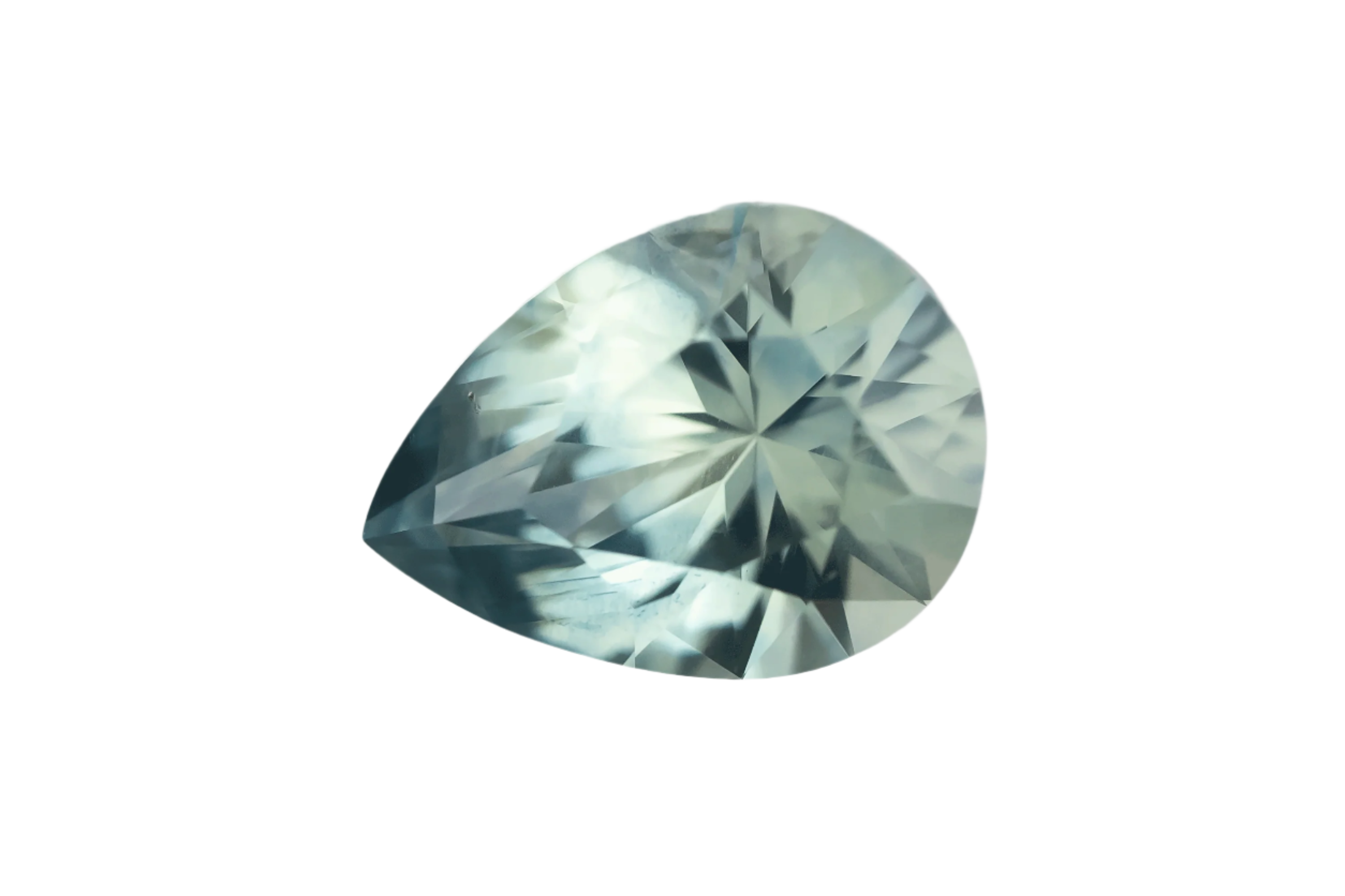 1.3 CT Pear Cut Blue Montana Sapphire - Lavender Creek Gems