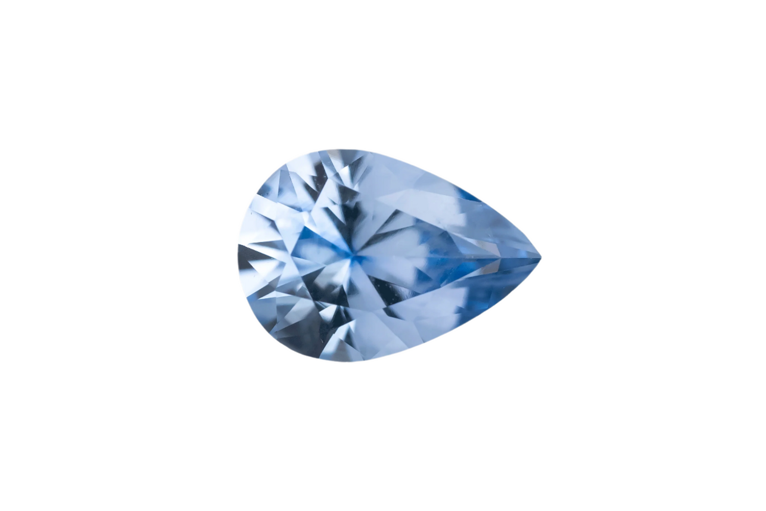 0.85 CT Pear Cut Blue Sapphire - Lavender Creek Gems
