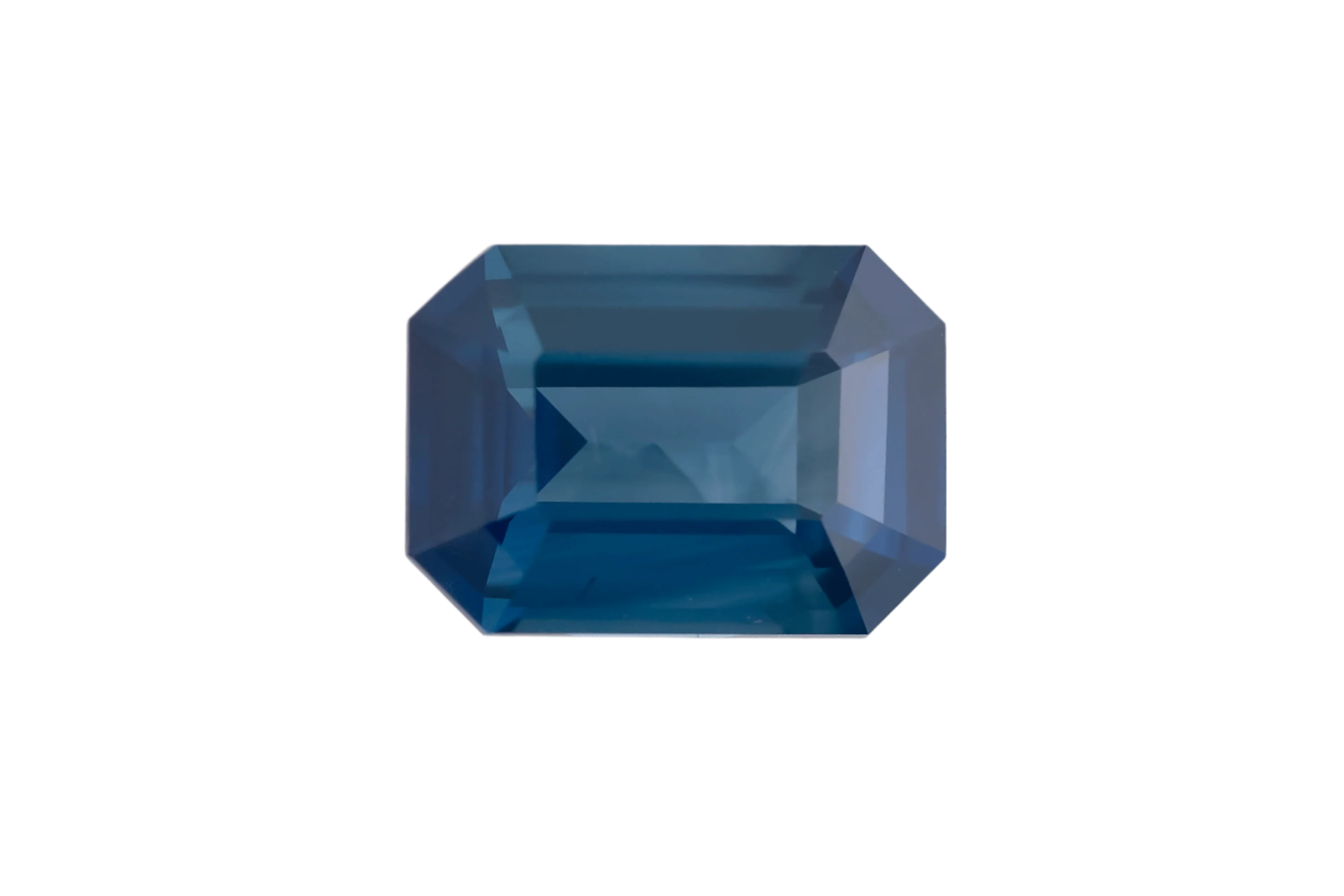 1.11 CT Emerald Cut Blue Sapphire - Lavender Creek Gems