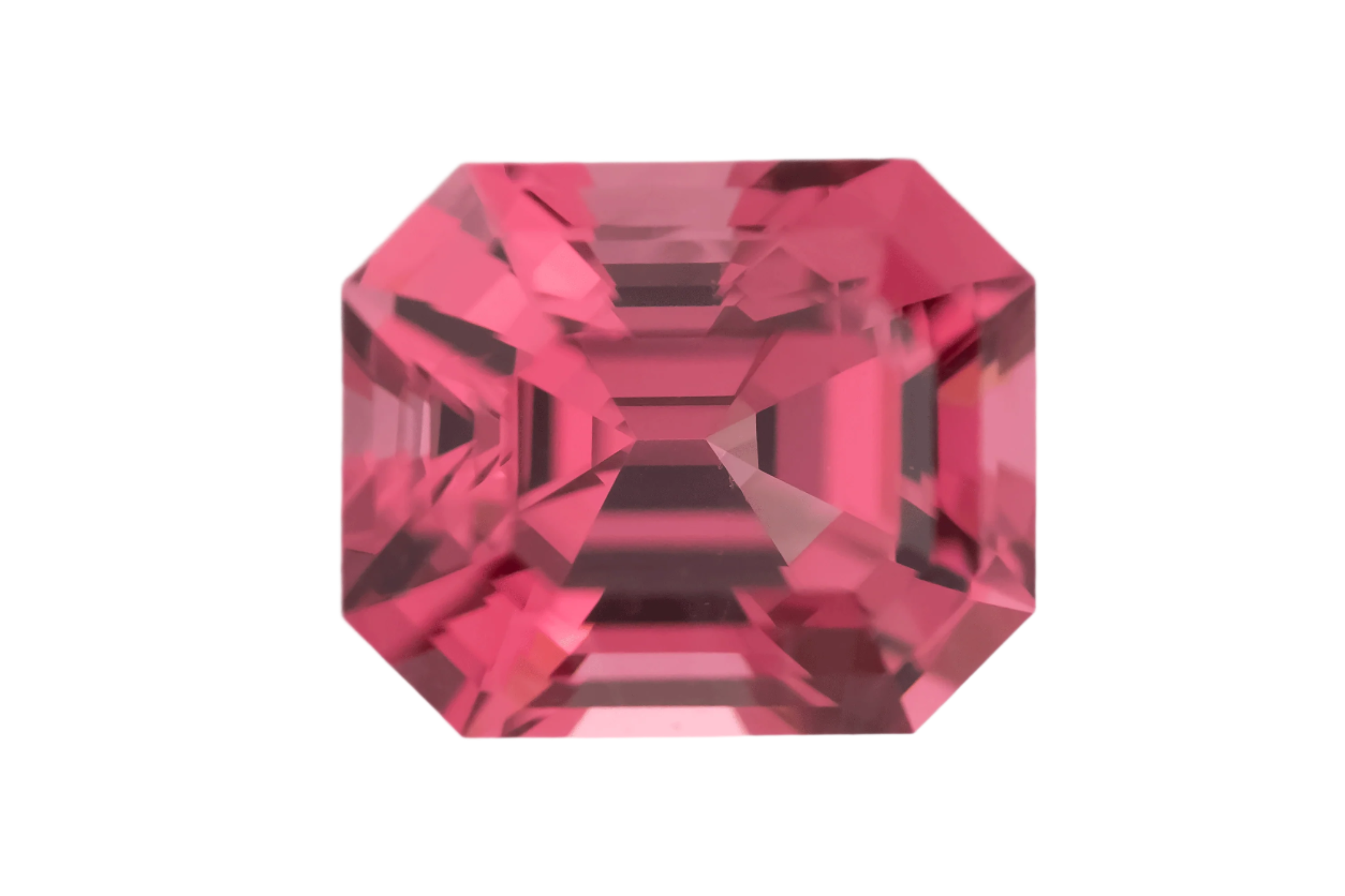 2.2 CT Emerald Cut Red/Pink Spinel - Lavender Creek Gems