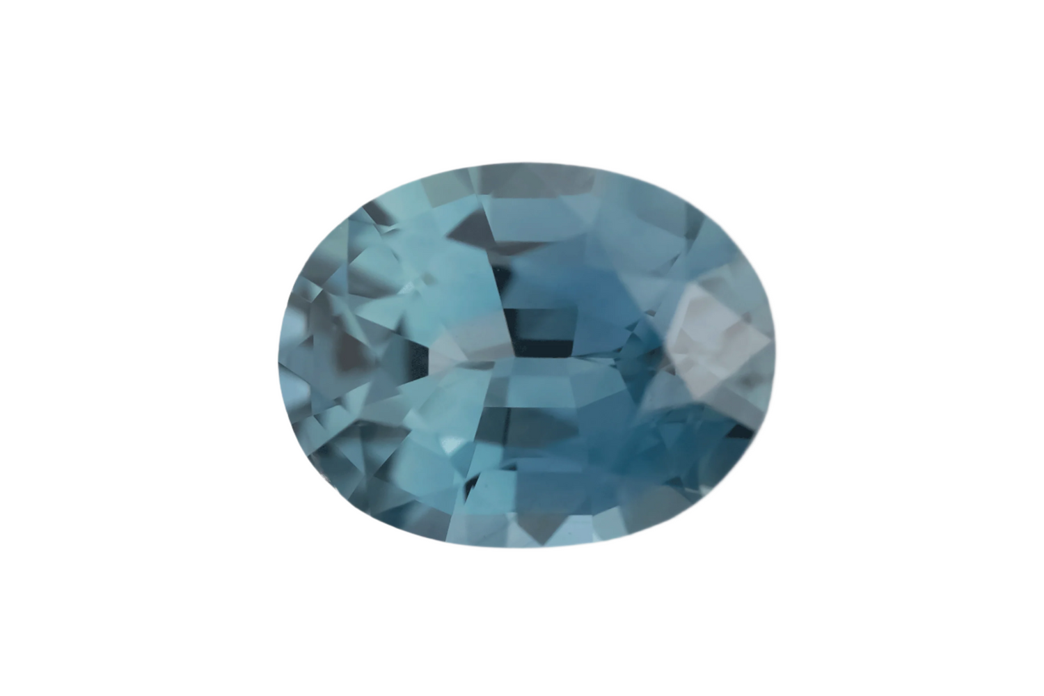 1.35 CT Oval Cut Teal Montana Sapphire - Lavender Creek Gems