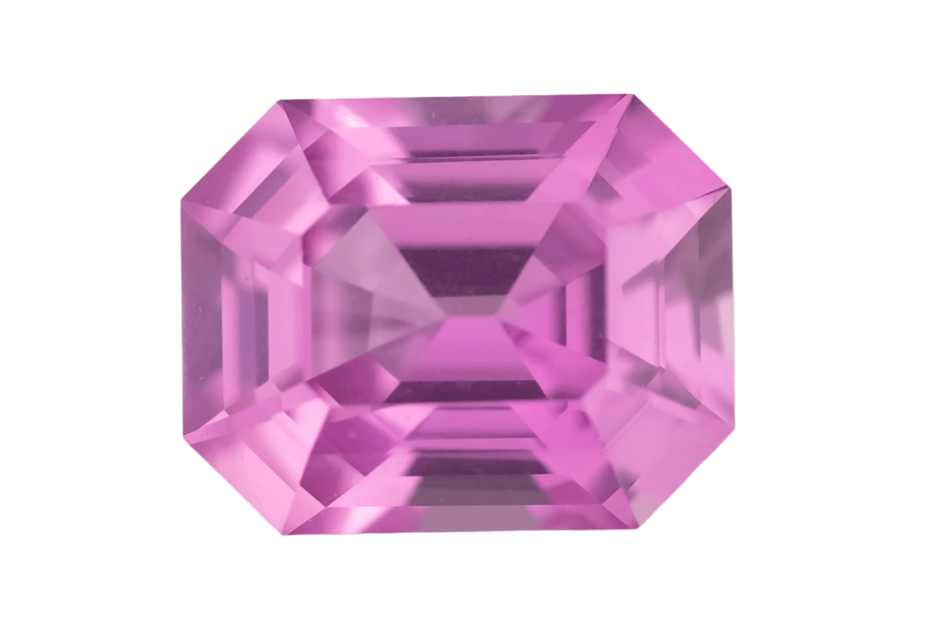 1.73 CT Emerald Cut Pink Sapphire - Lavender Creek Gems