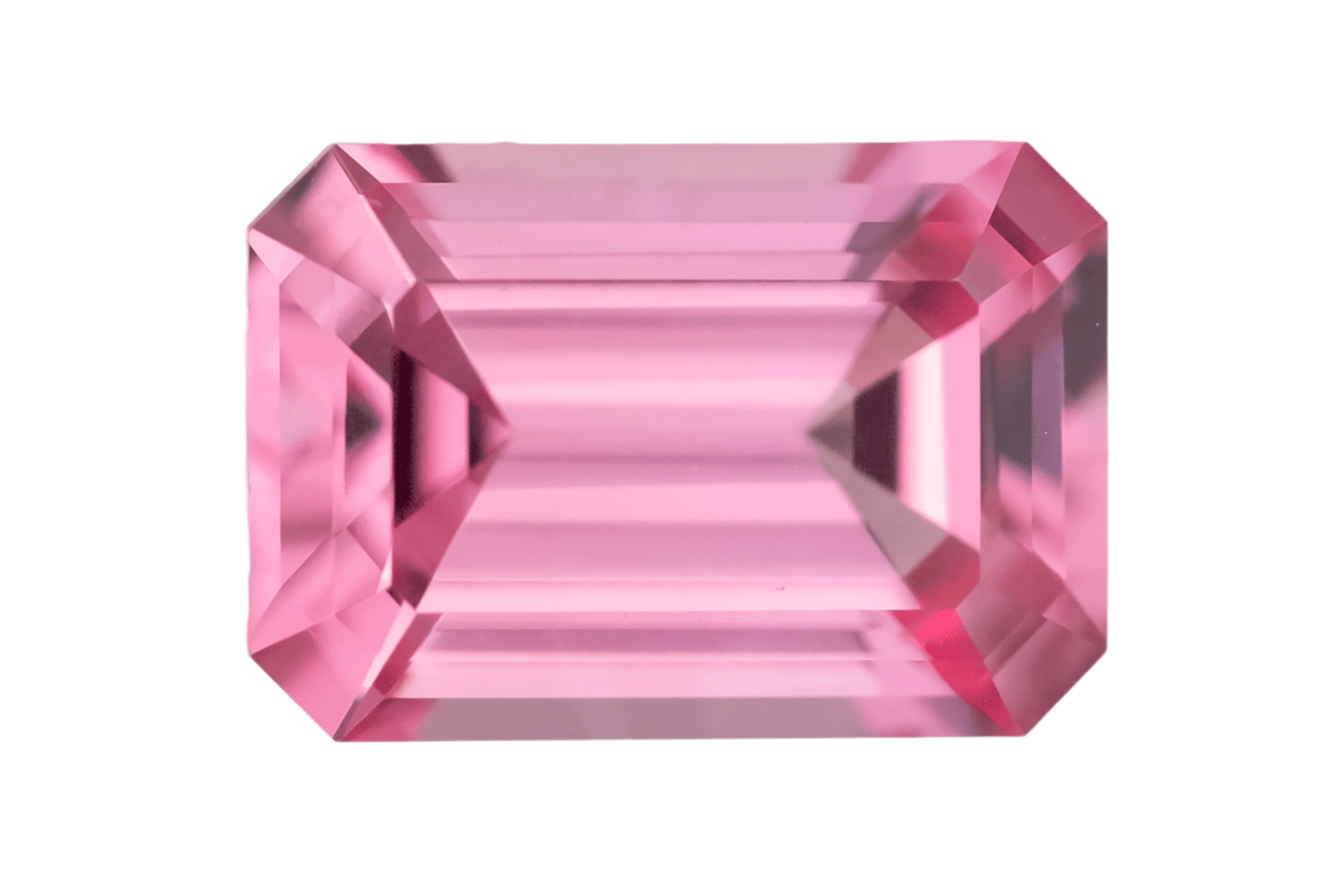 1.02 CT Emerald Cut Hot Pink Spinel - Lavender Creek Gems