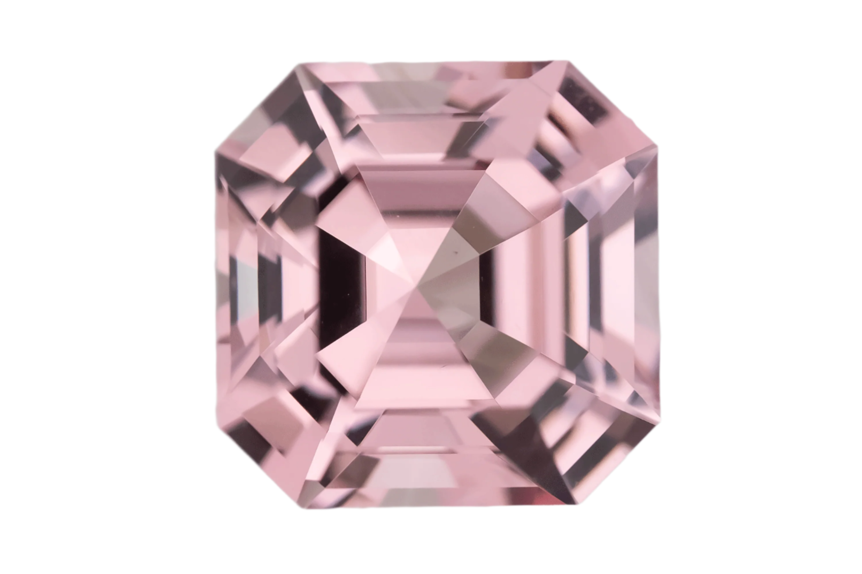 2.27 CT Asscher Cut Pink Malaya Garnet - Lavender Creek Gems
