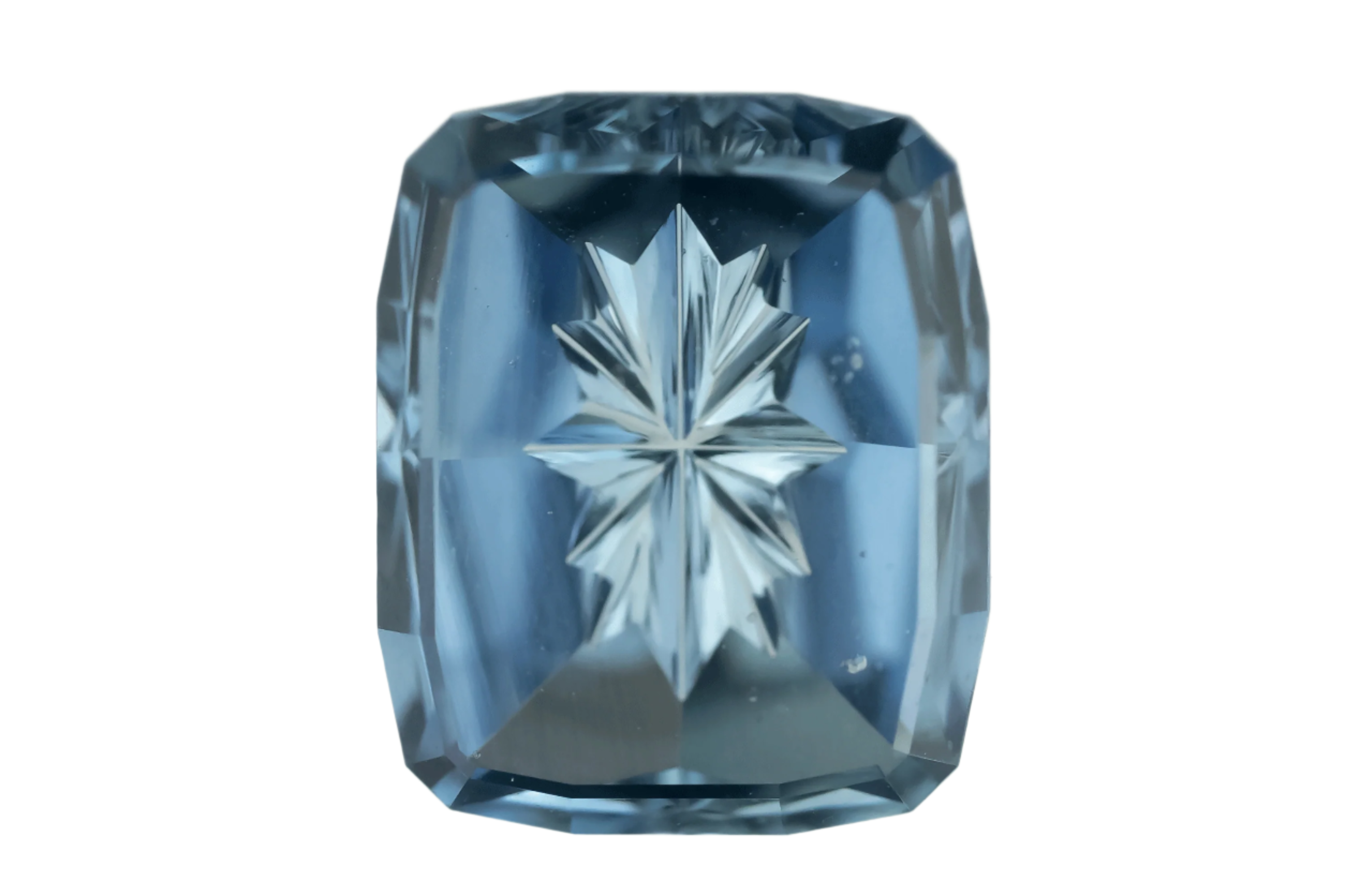2.78 CT Cushion Starbrite™ Cut Blue Sapphire - Lavender Creek Gems