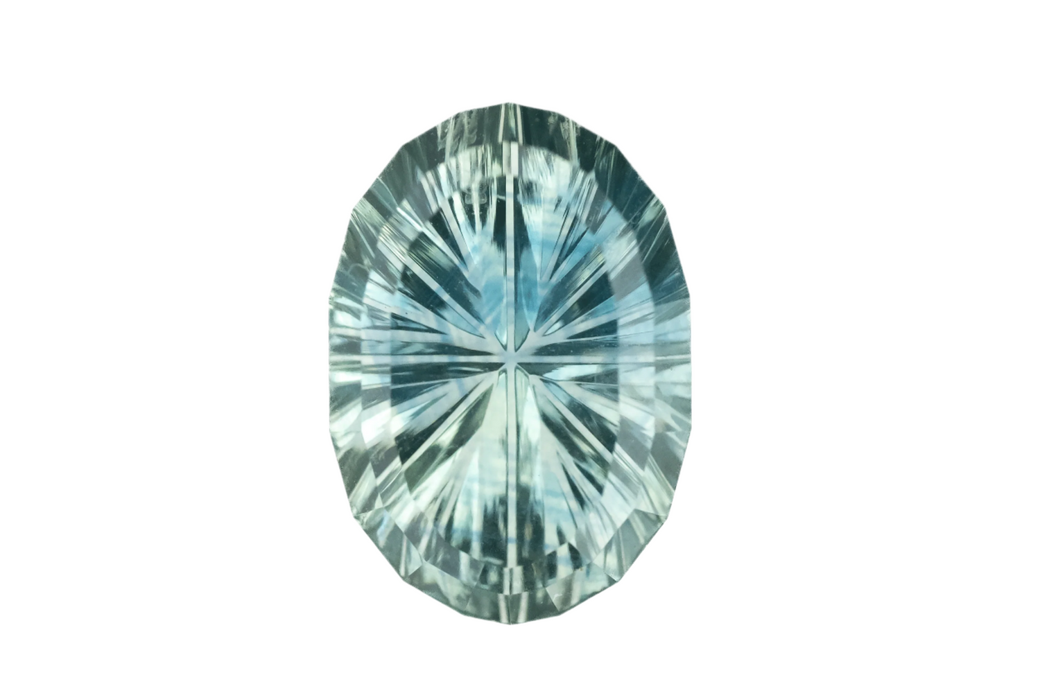 1.31 CT Oval Starbrite™ Cut Teal Montana Sapphire - Lavender Creek Gems
