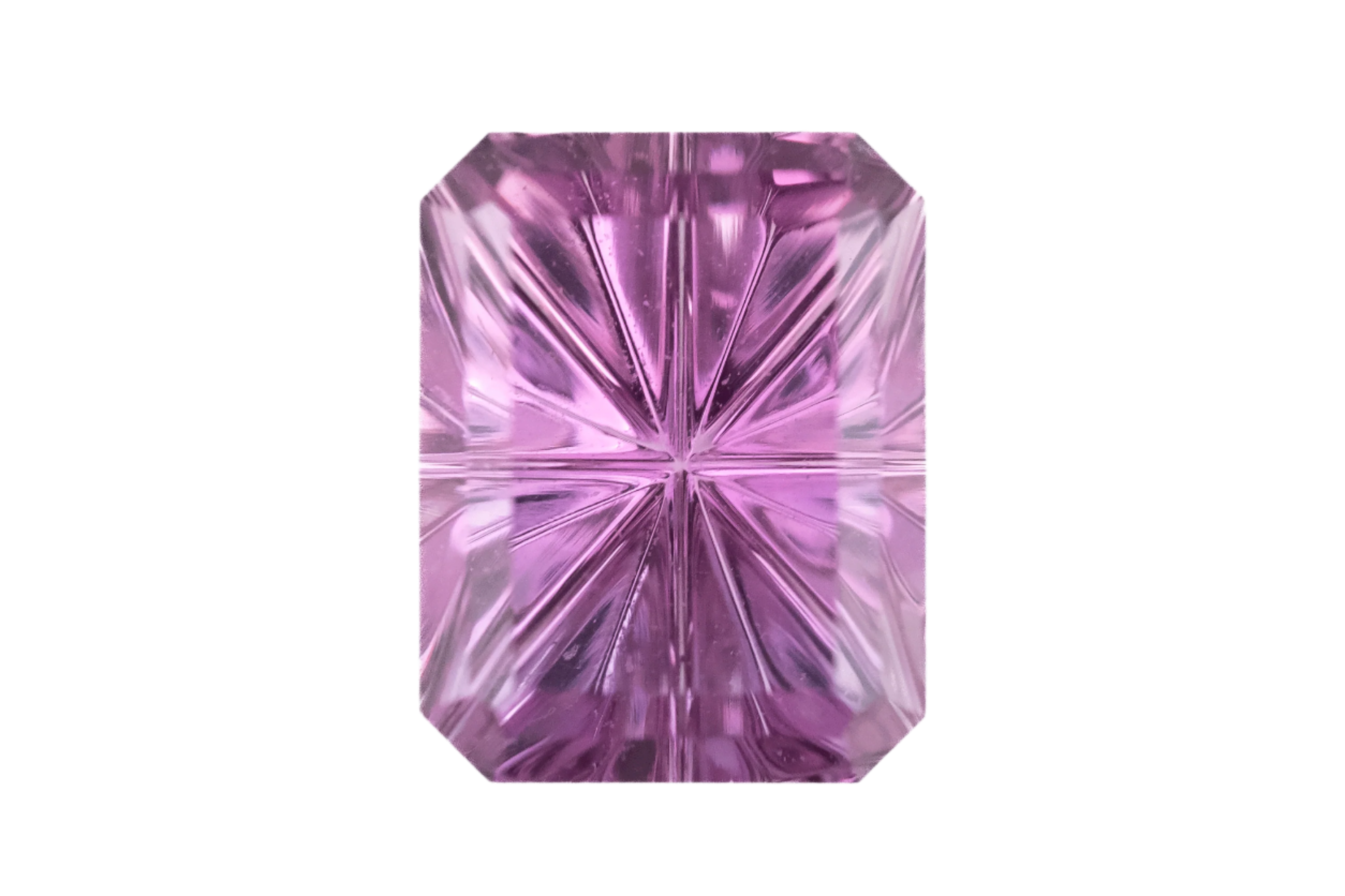 1.67 CT Rectangular Starbrite™ Cut Pink Sapphire - Lavender Creek Gems