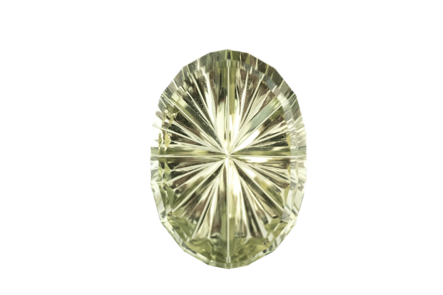 2.24 CT Oval Starbrite™ Cut Yellow Green Montana Sapphire - Lavender Creek Gems
