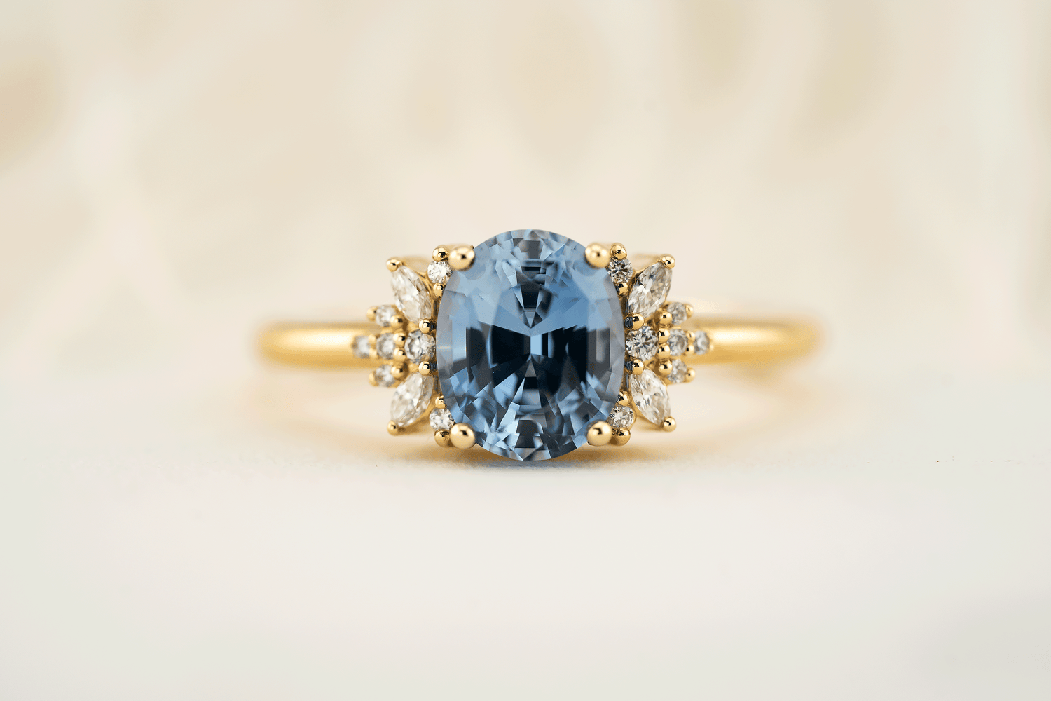 The Reverie Ring | 2.28 CT Oval Blue Sapphire - Lavender Creek Gems