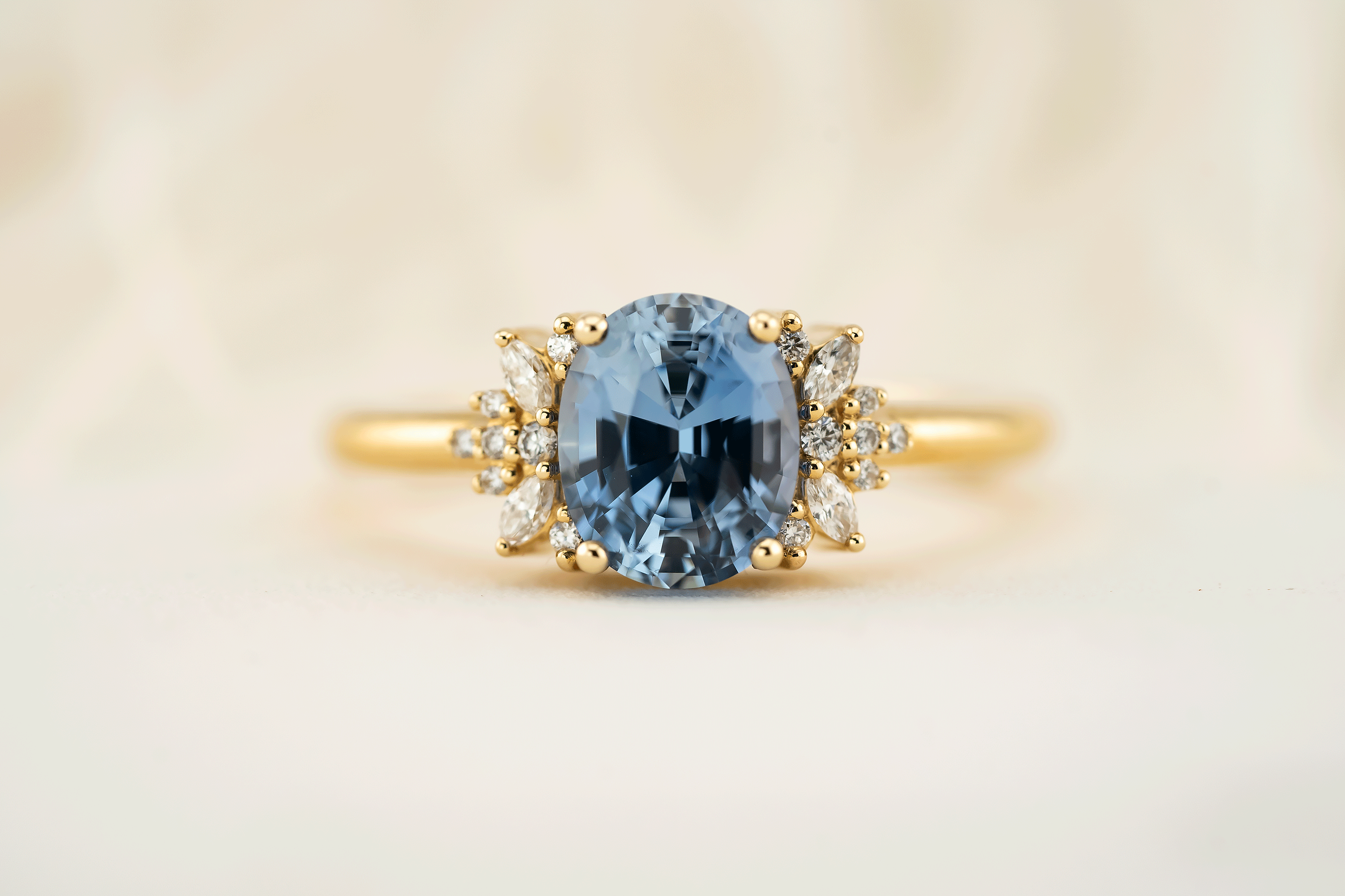 The Reverie Ring | 2.28 CT Oval Blue Sapphire - Lavender Creek Gems