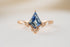 The Half Oracle Ring | 1.31 CT Kite Bicolor Blue Sapphire - Lavender Creek Gems