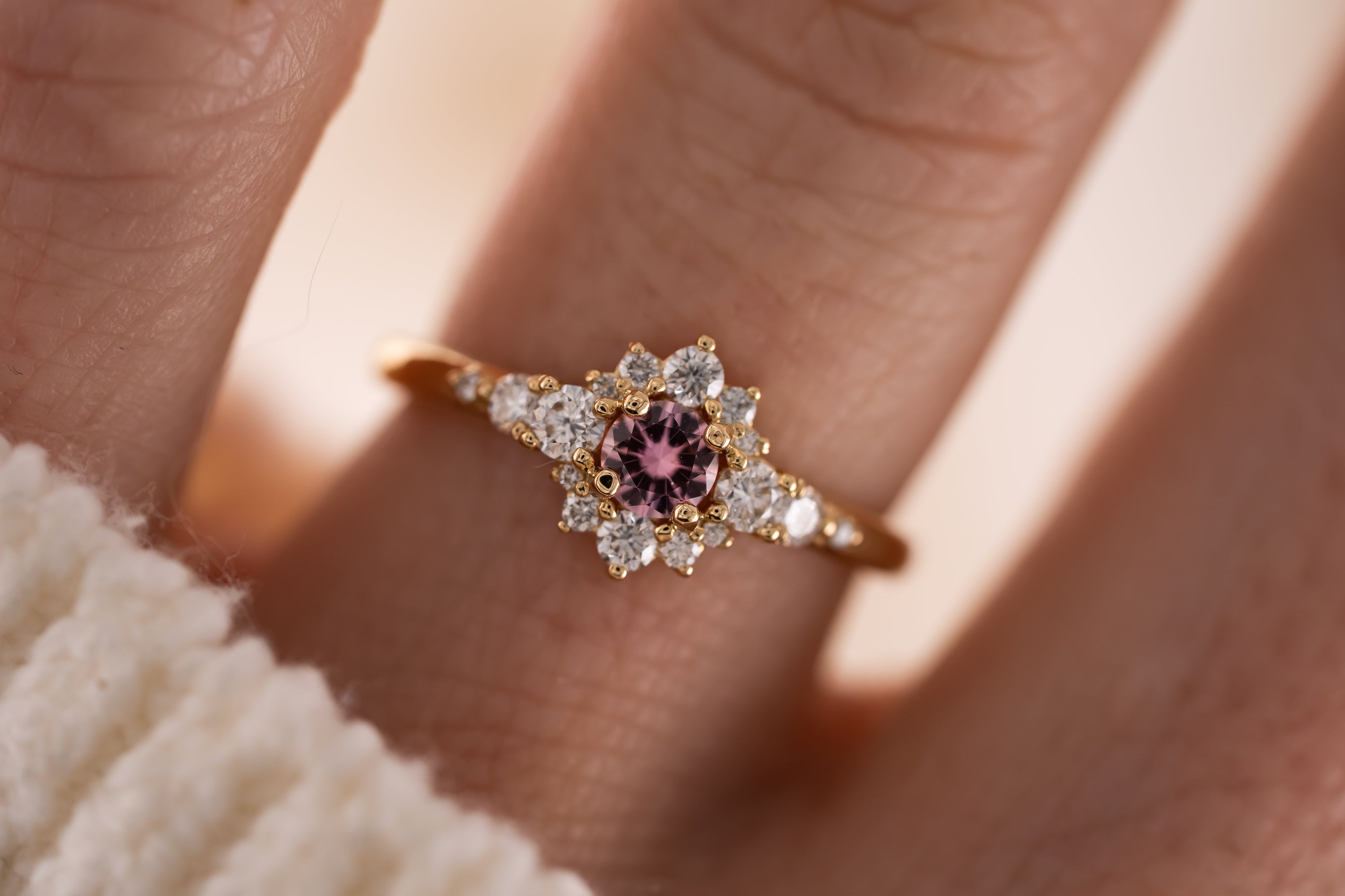 The Bloom Ring | Pink Sapphire