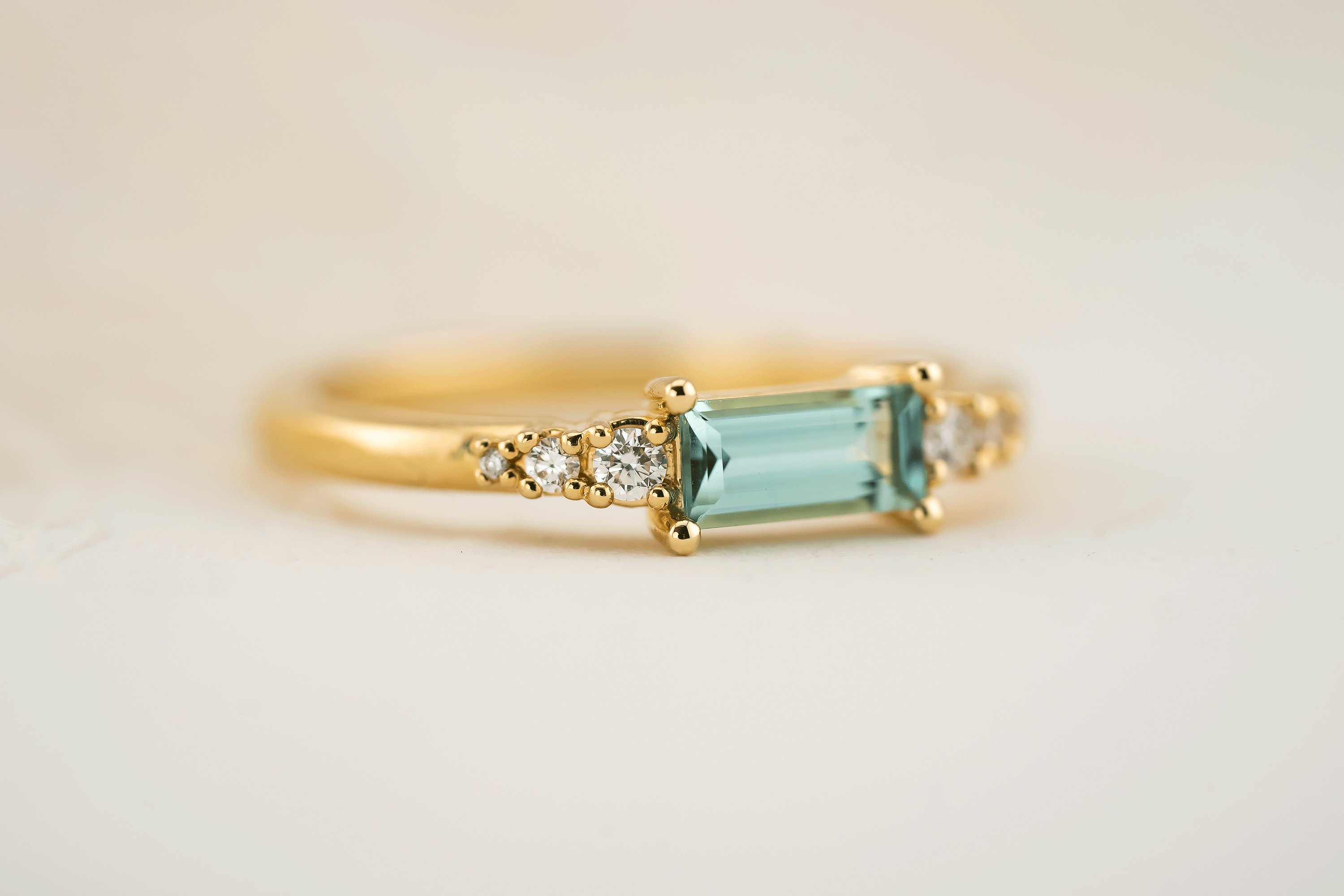The Vela Ring | Blue Tourmaline - Lavender Creek Gems