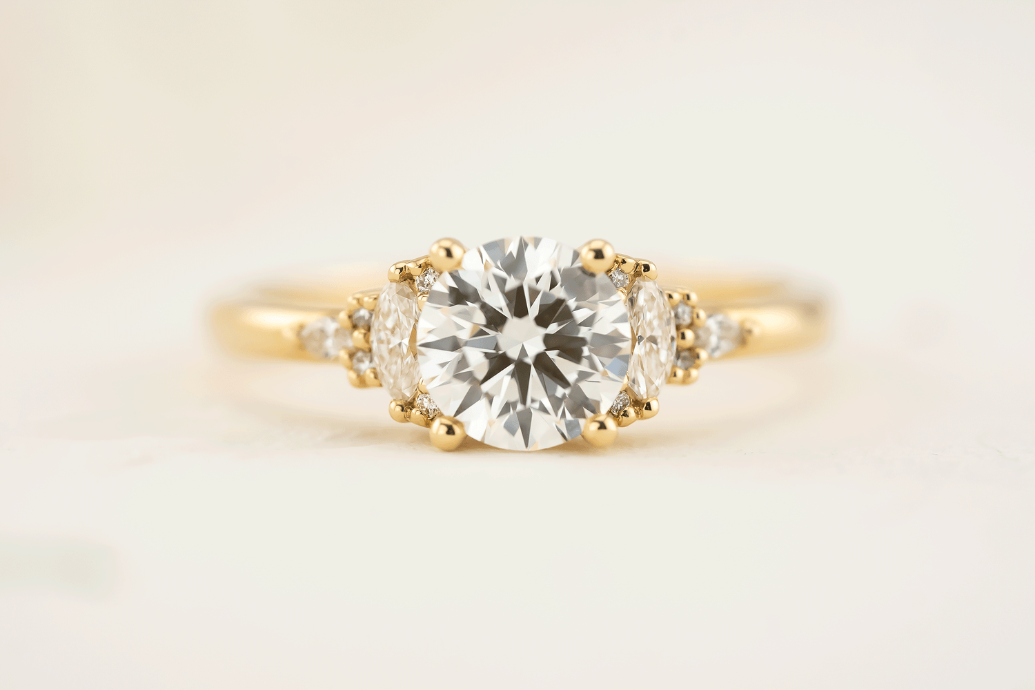 The Low Maeve Ring | Round Diamond | Ready to Ship - Lavender Creek Gems
