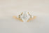 The Maeve Ring | Oval Diamond + Round Blue Diamond Accents - Lavender Creek Gems