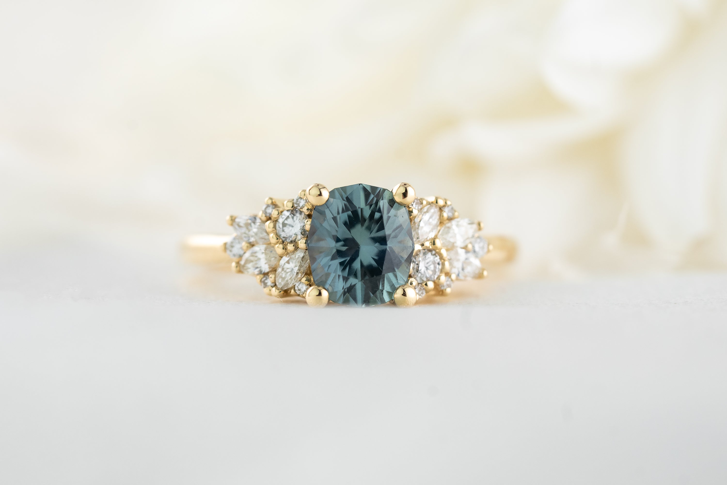 The Rosalie Ring | 1.66 CT Oval Blue Sapphire - Lavender Creek Gems