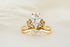 The Seraphine Set - 1.28 CT Marquise Diamond + Green Sapphire - Lavender Creek Gems