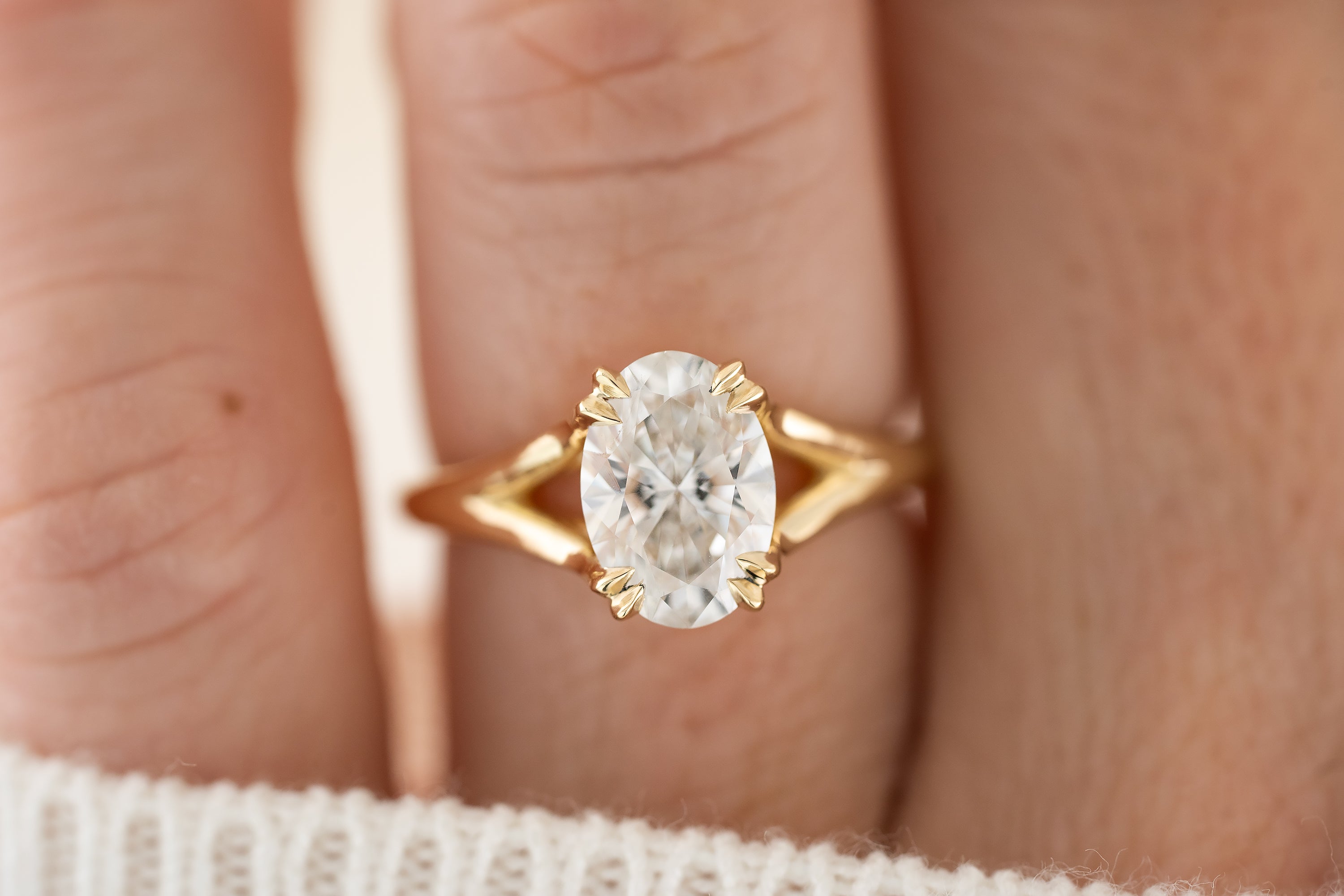 The Weaver Ring | 2 CT Oval Lab Diamond - Lavender Creek Gems