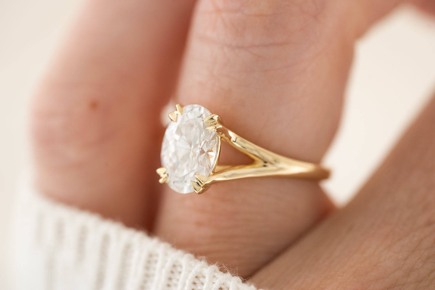 The Weaver Ring | 2 CT Oval Lab Diamond - Lavender Creek Gems