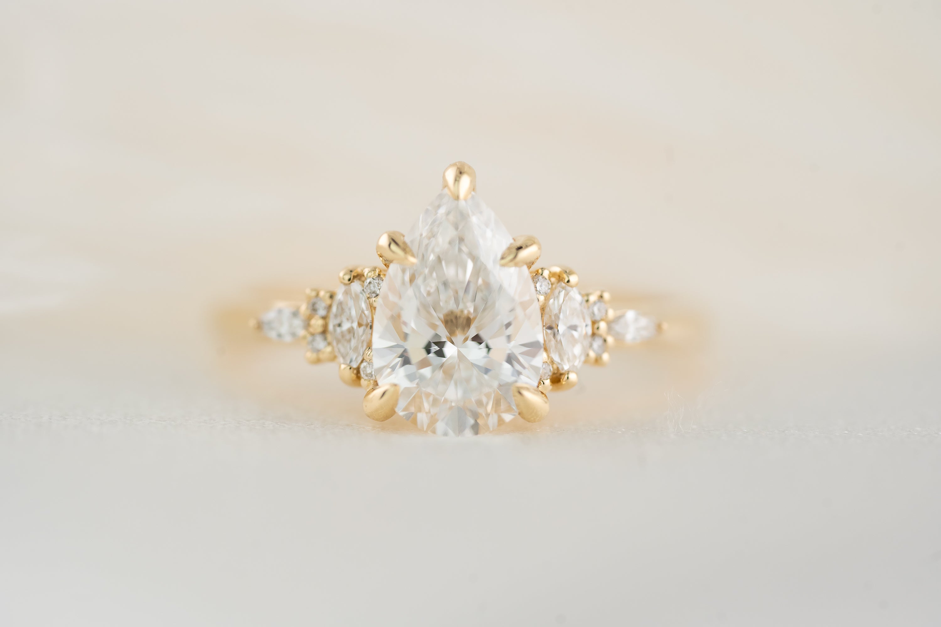 The Maeve Ring | 1.6 CT Pear Lab Diamond - Lavender Creek Gems