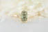 The Naevia Ring | 3.03 CT Oval Starbrite™ Cut Mint Sapphire - Lavender Creek Gems
