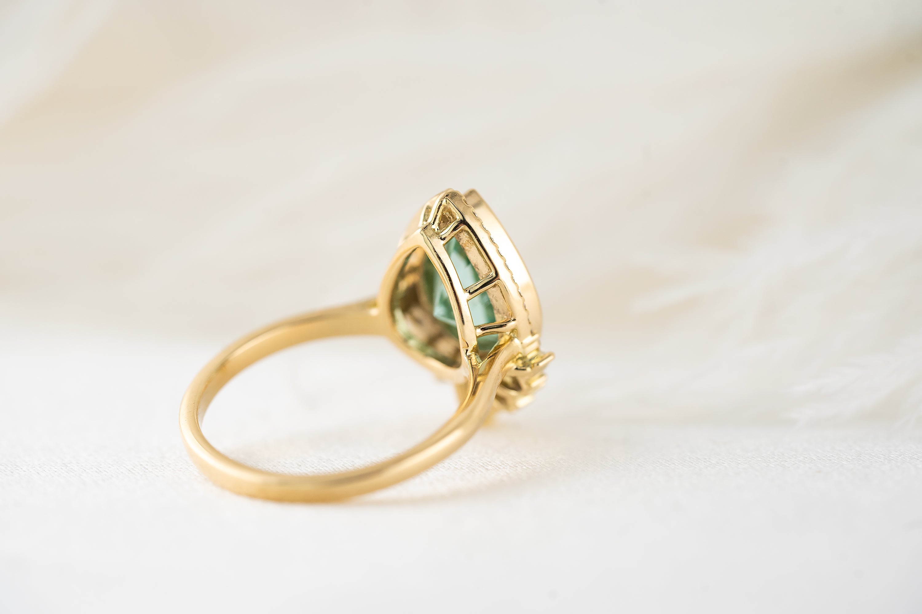 The Penelope Ring | 2.7 CT Pear Paraiba Tourmaline - Lavender Creek Gems