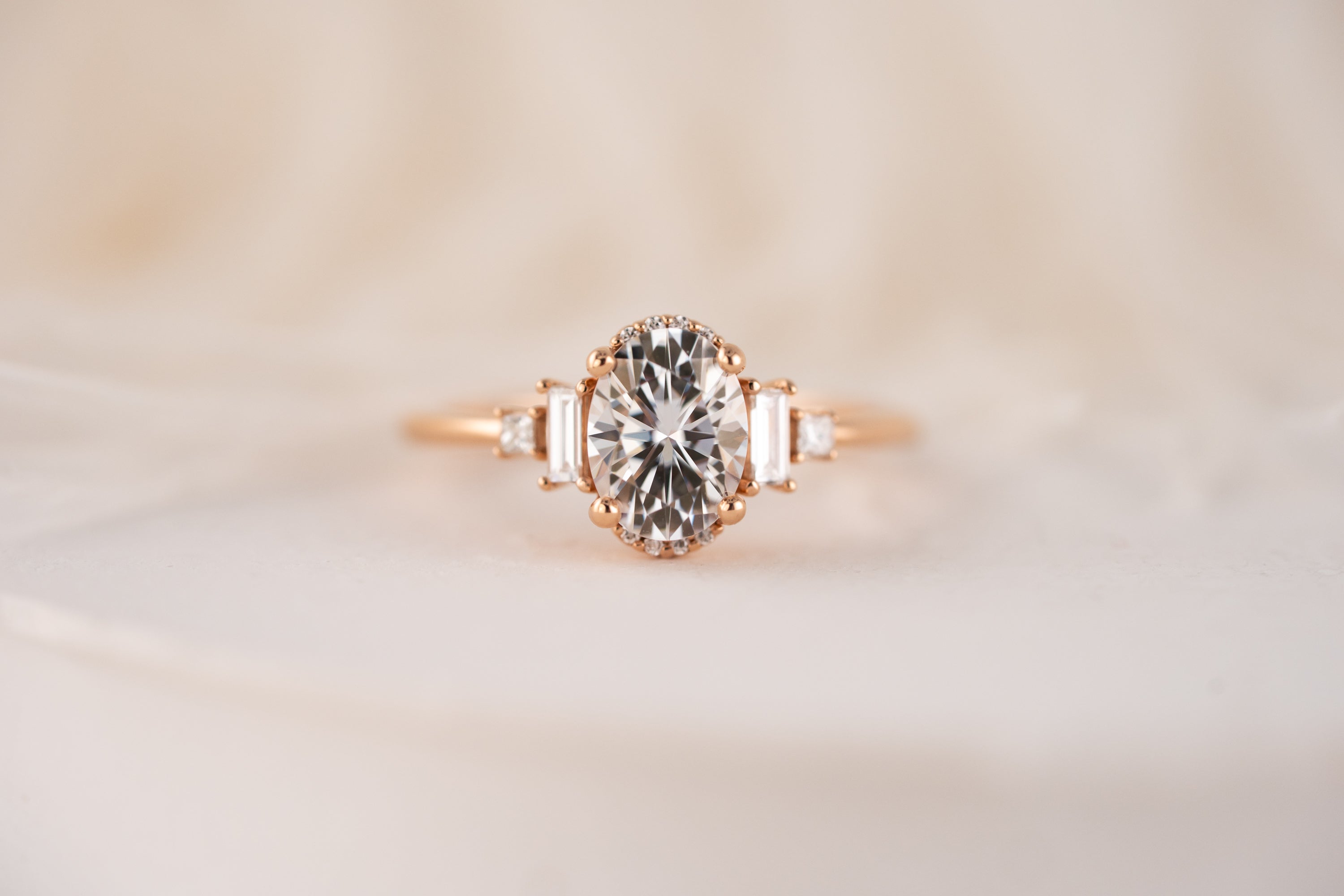 The Sura Ring | Moissanite - Lavender Creek Gems