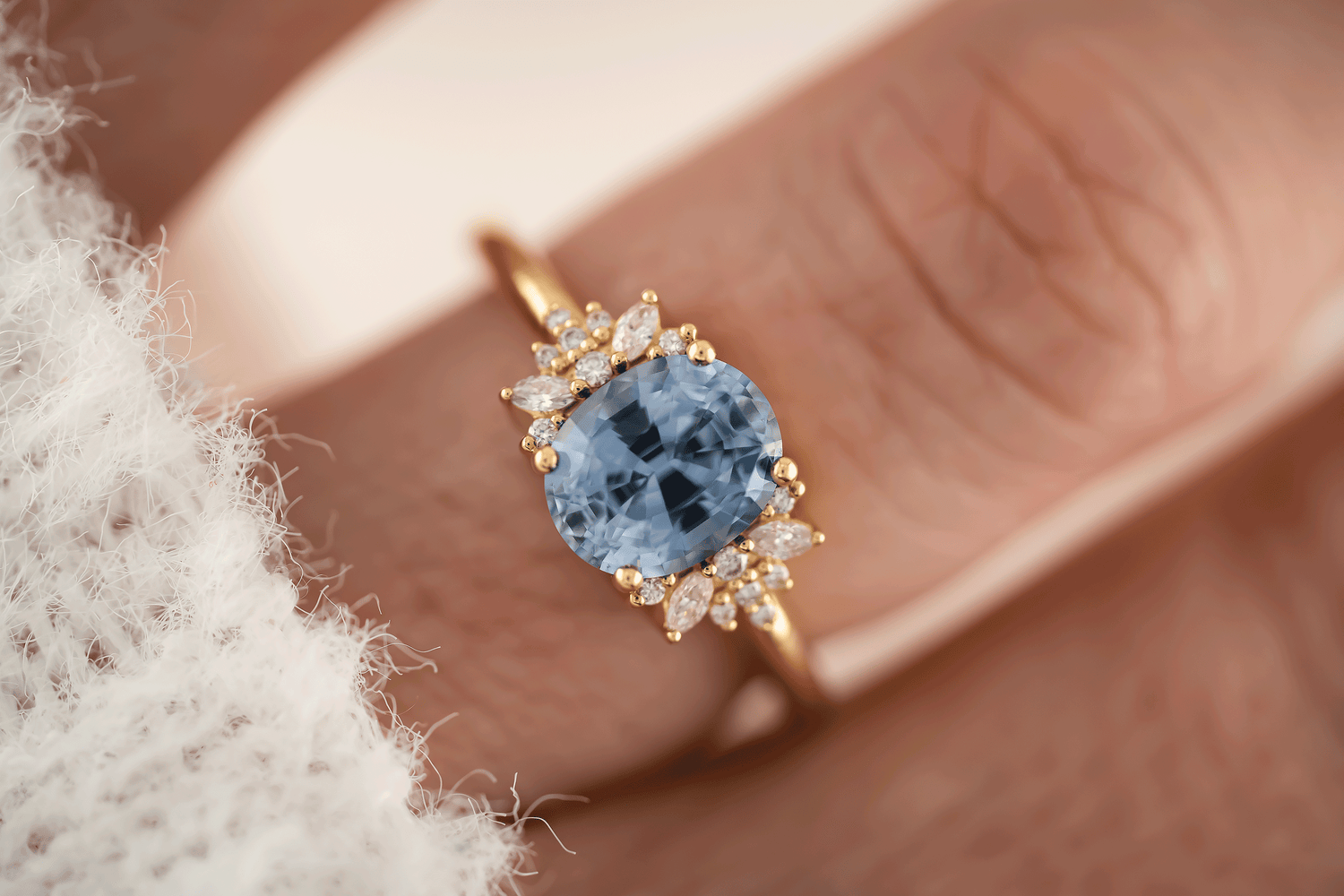The Reverie Ring | 2.28 CT Oval Blue Sapphire - Lavender Creek Gems