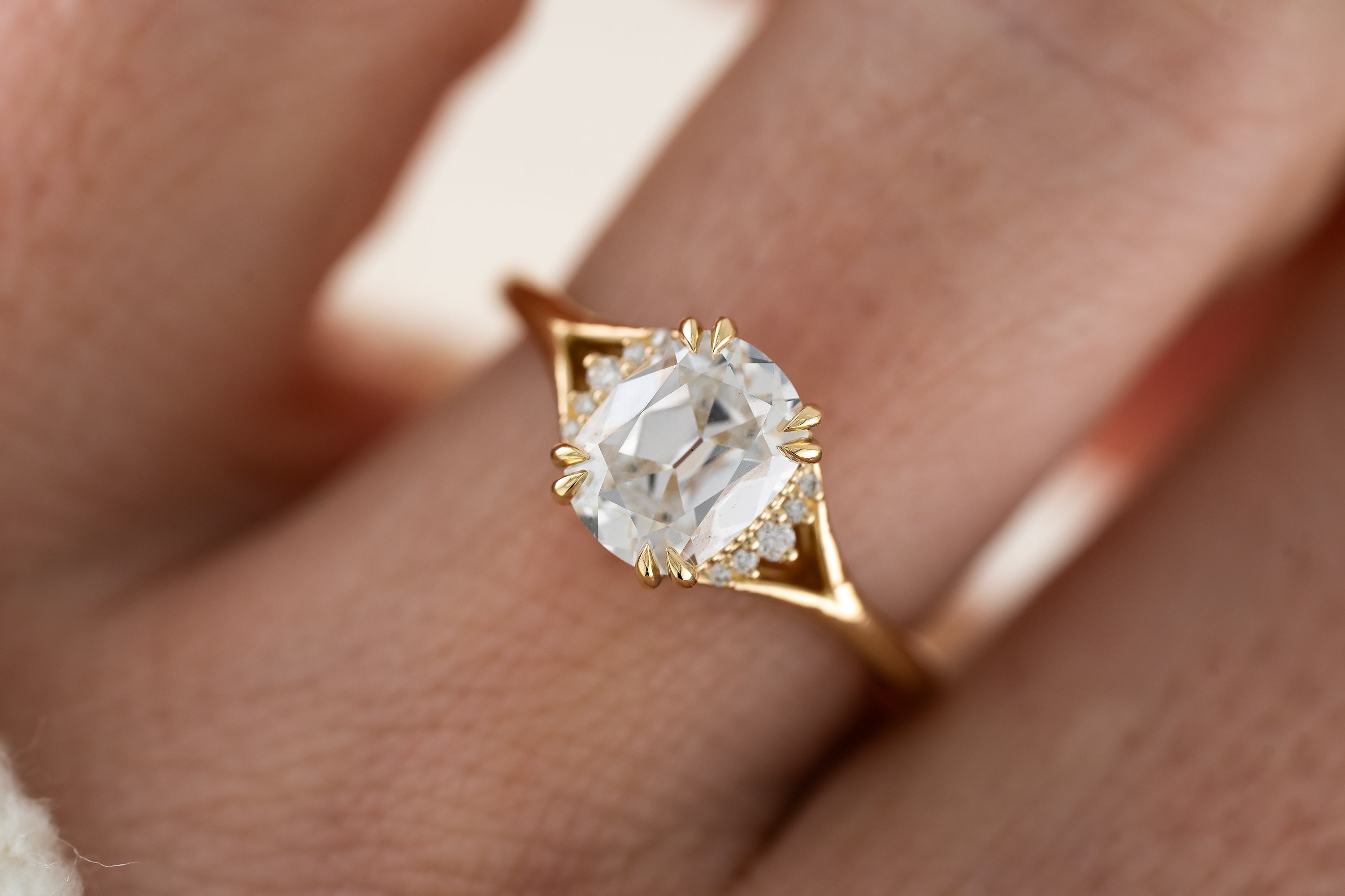 The Serendipity Ring | 1.6 CT Antique Cushion Diamond - Lavender Creek Gems