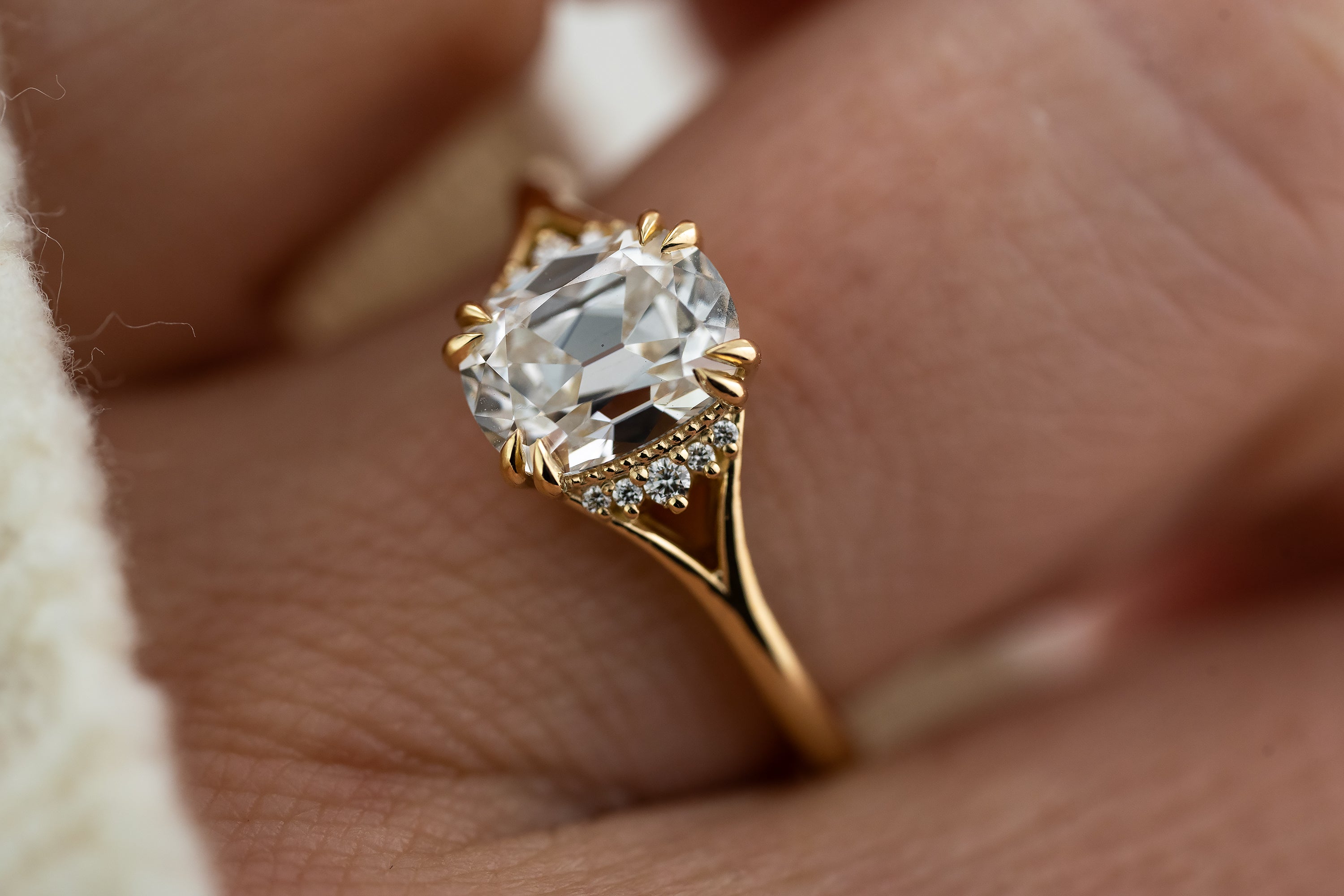 The Serendipity Ring | 1.6 CT Antique Cushion Diamond - Lavender Creek Gems