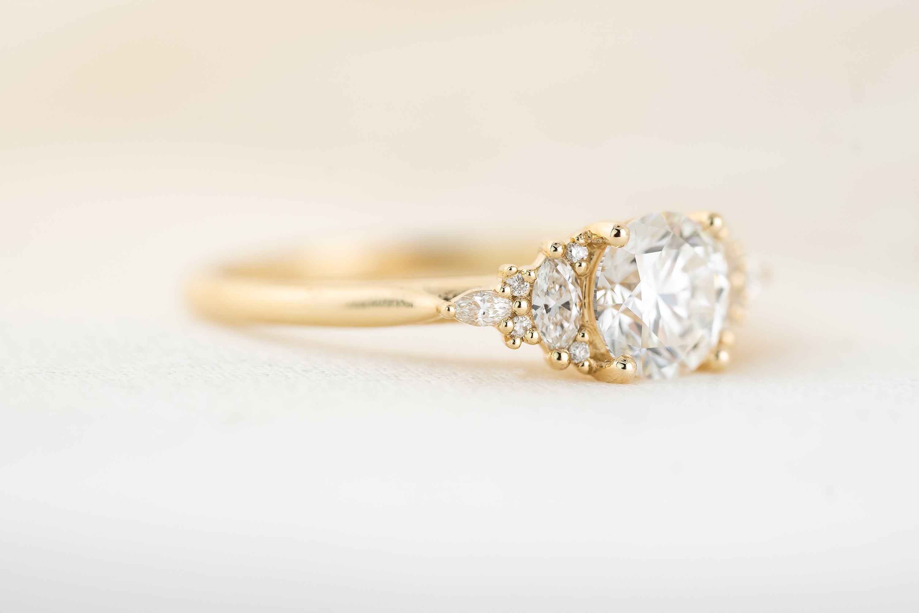 The Maeve Ring | Round Diamond - Lavender Creek Gems