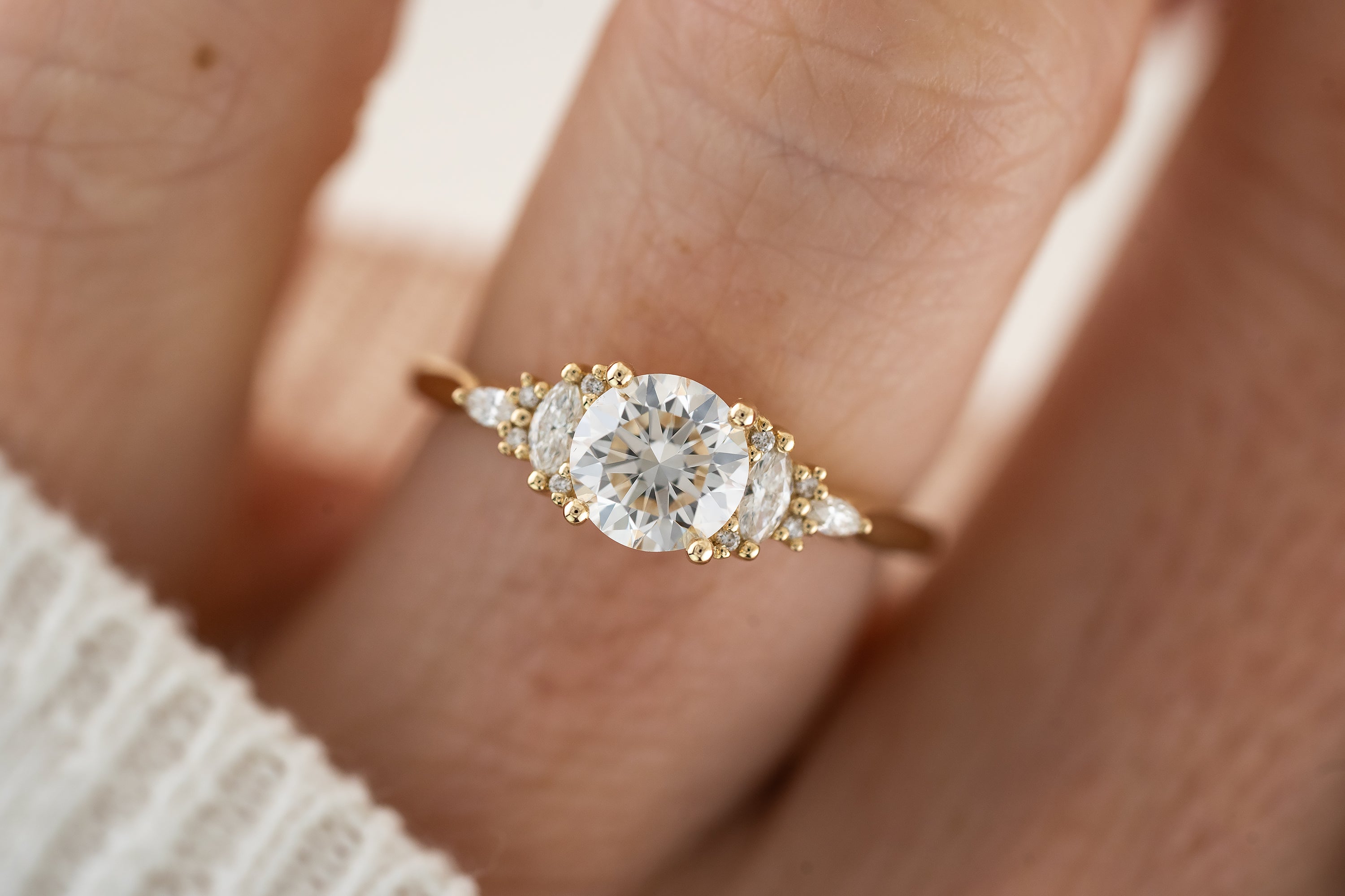 The Maeve Ring | Round Diamond - Lavender Creek Gems