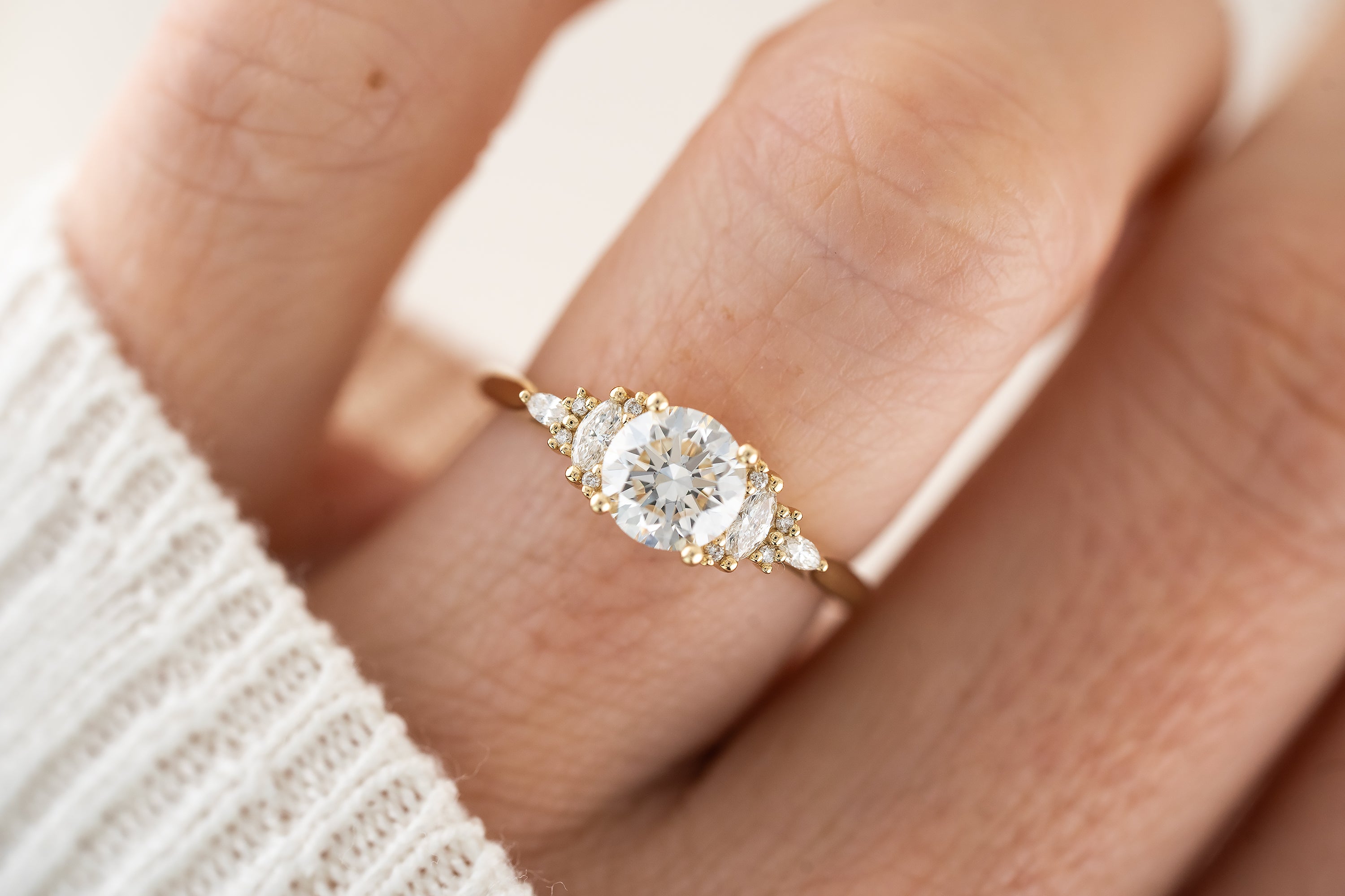 The Maeve Ring | Round Diamond - Lavender Creek Gems