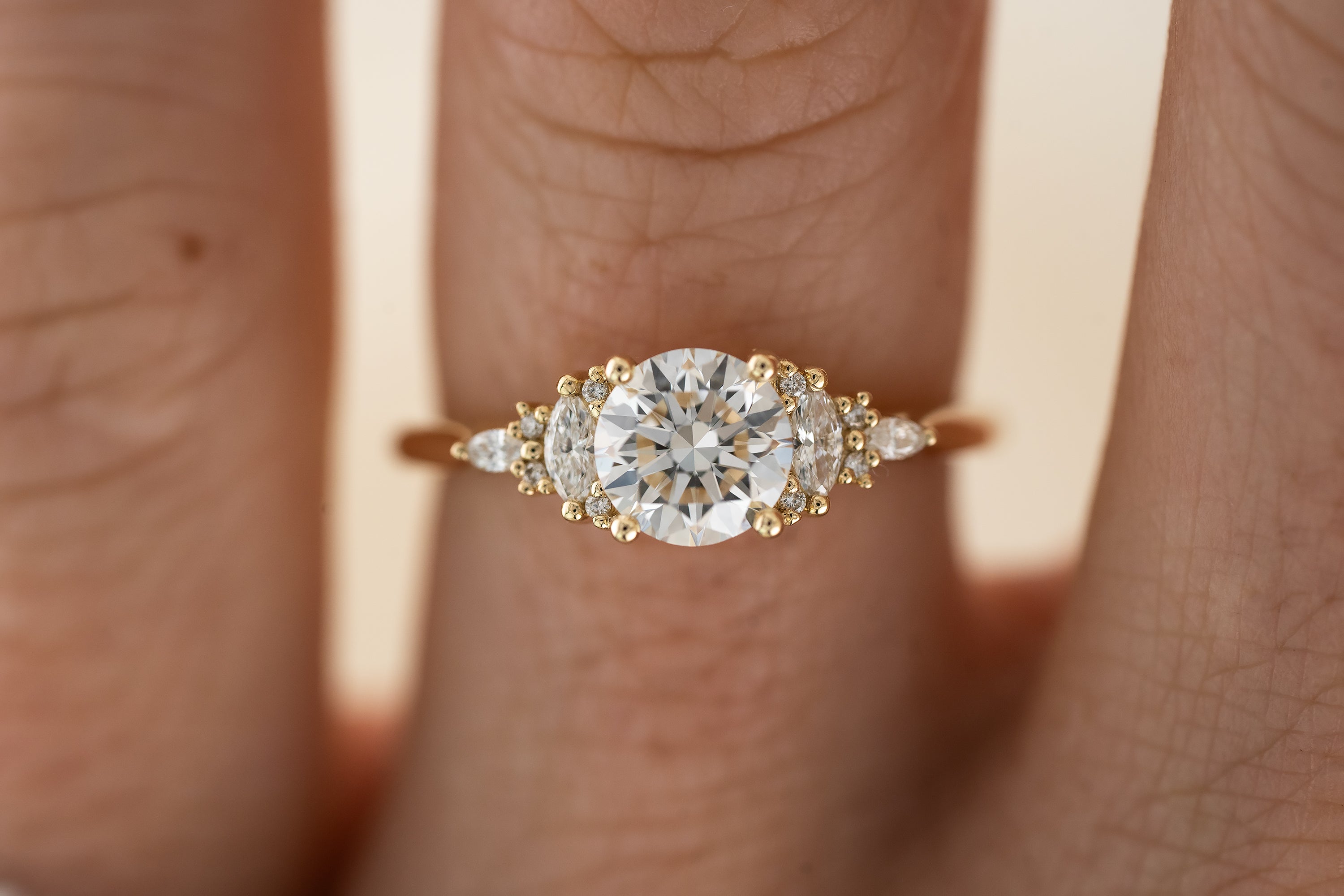 The Maeve Ring | Round Diamond - Lavender Creek Gems