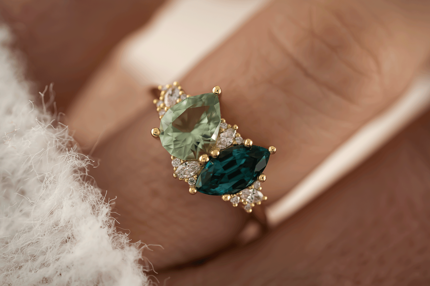 The Evermore Ring | Toi et Moi - Lavender Creek Gems