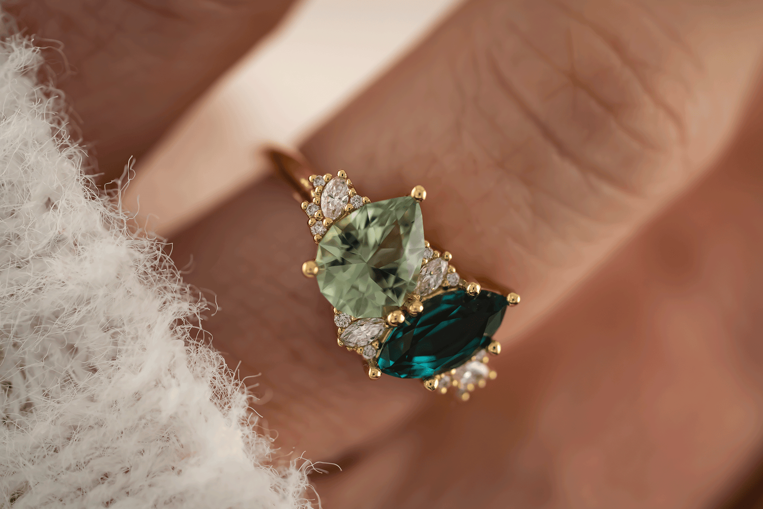 The Evermore Ring | Toi et Moi - Lavender Creek Gems